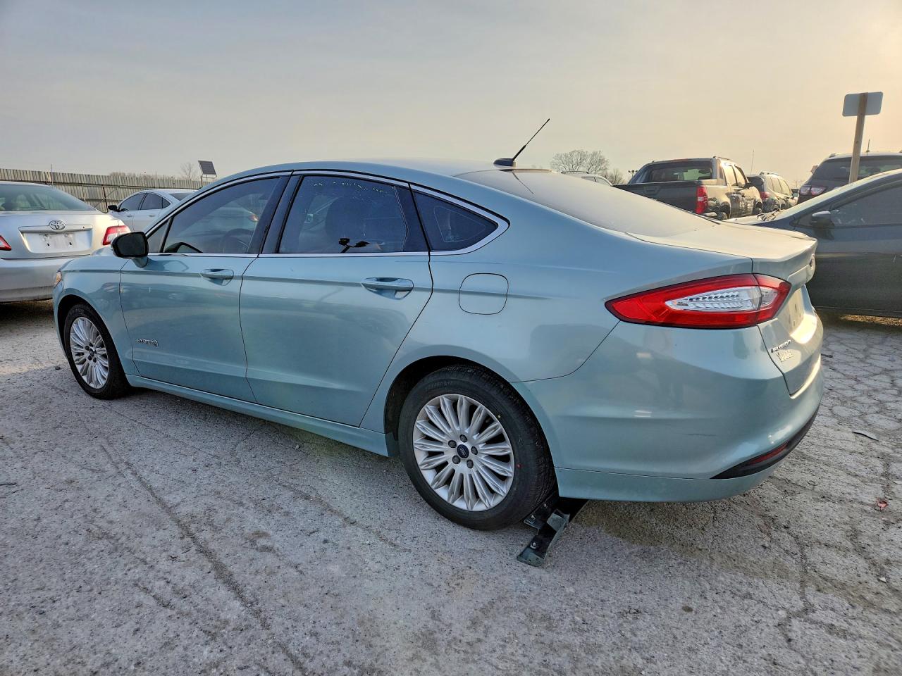 2014 Ford Fusion Se Hybrid Turquoise vin: 3FA6P0LU8ER192804