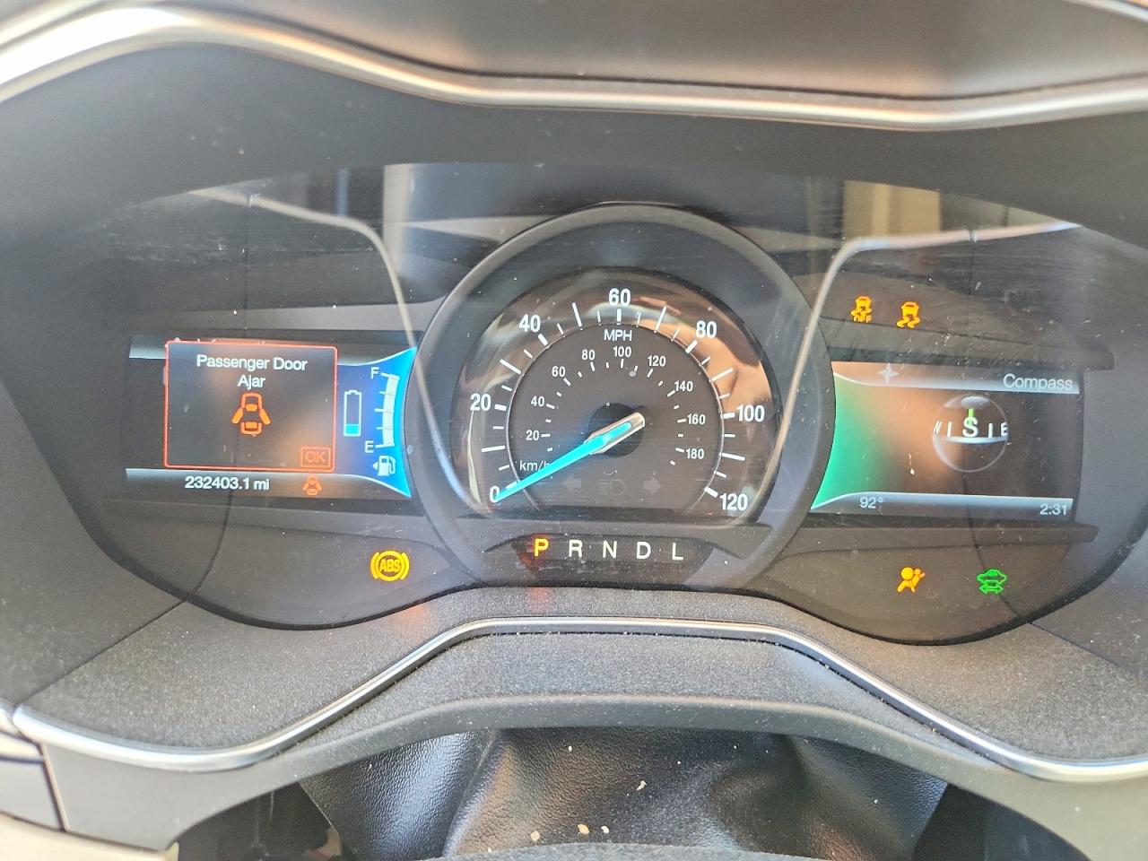 2014 Ford Fusion Se Hybrid White vin: 3FA6P0LU8ER262754