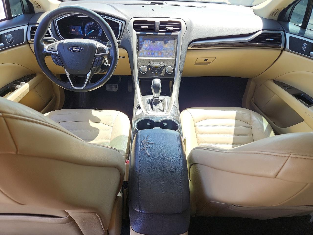 2014 Ford Fusion Se Hybrid White vin: 3FA6P0LU8ER262754