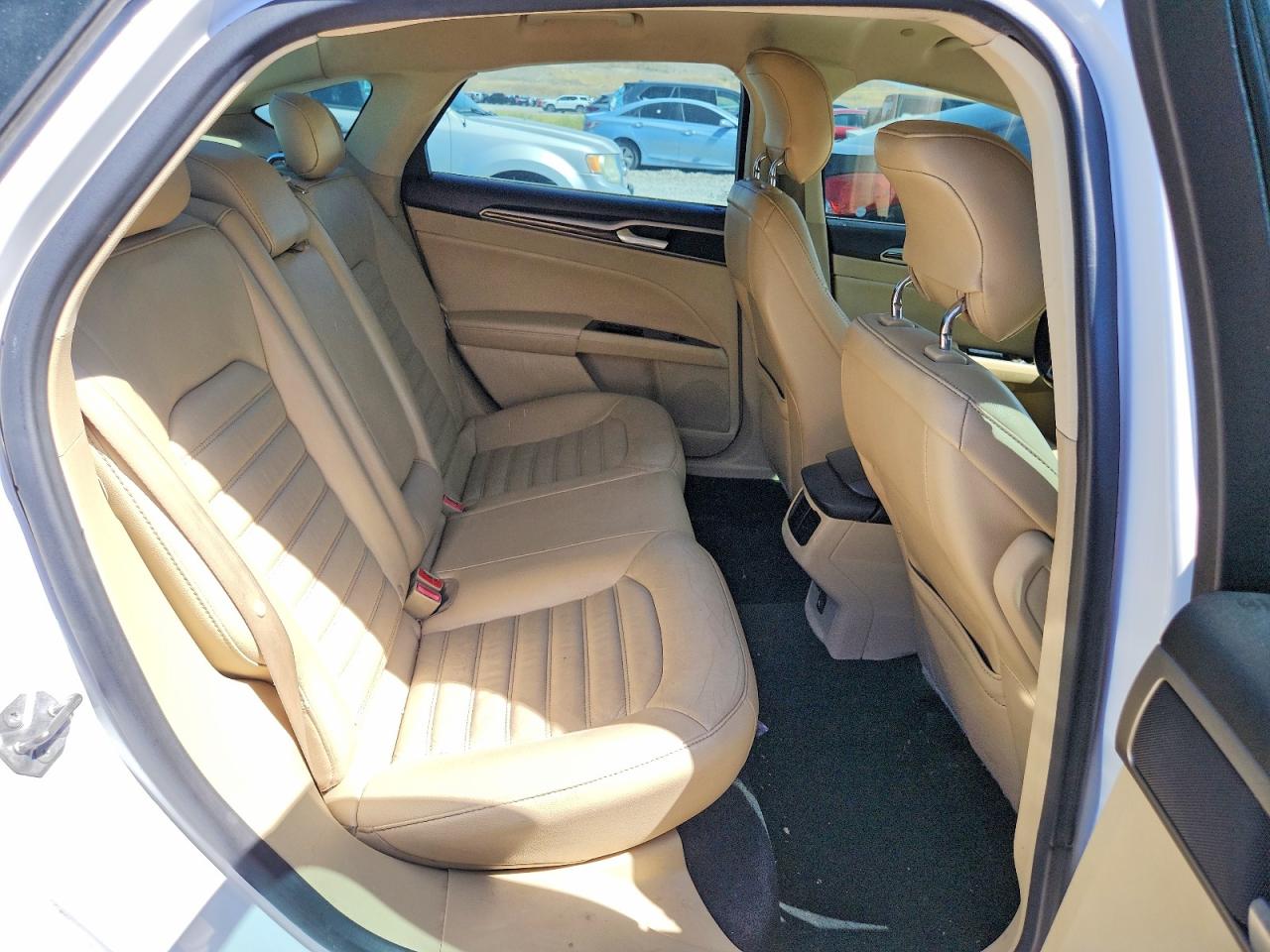 2014 Ford Fusion Se Hybrid White vin: 3FA6P0LU8ER262754