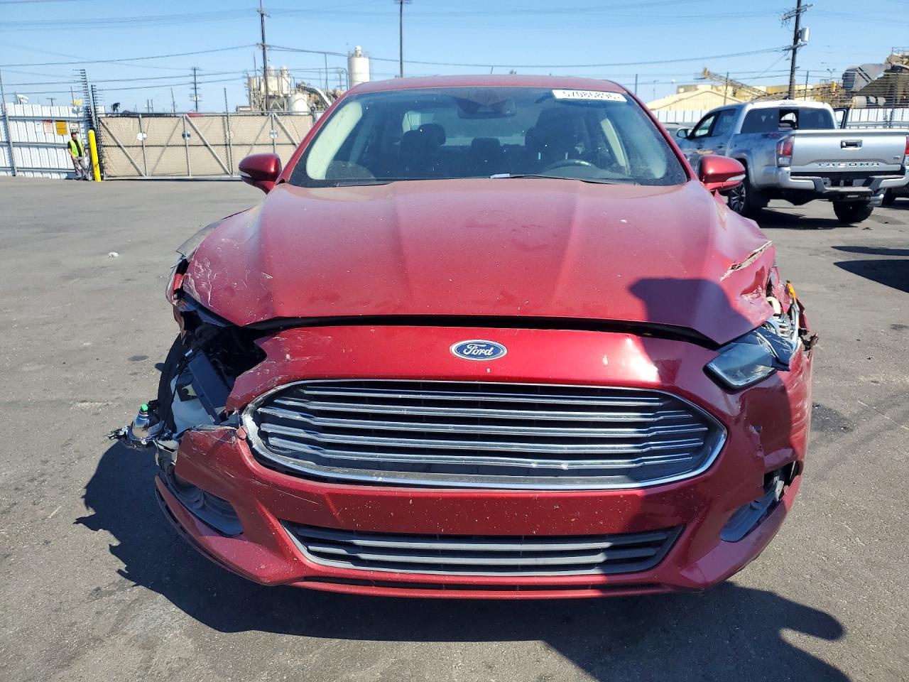 2014 Ford Fusion Se Hybrid Red vin: 3FA6P0LU8ER279246