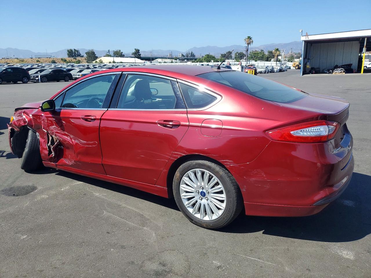 2014 Ford Fusion Se Hybrid Red vin: 3FA6P0LU8ER279246