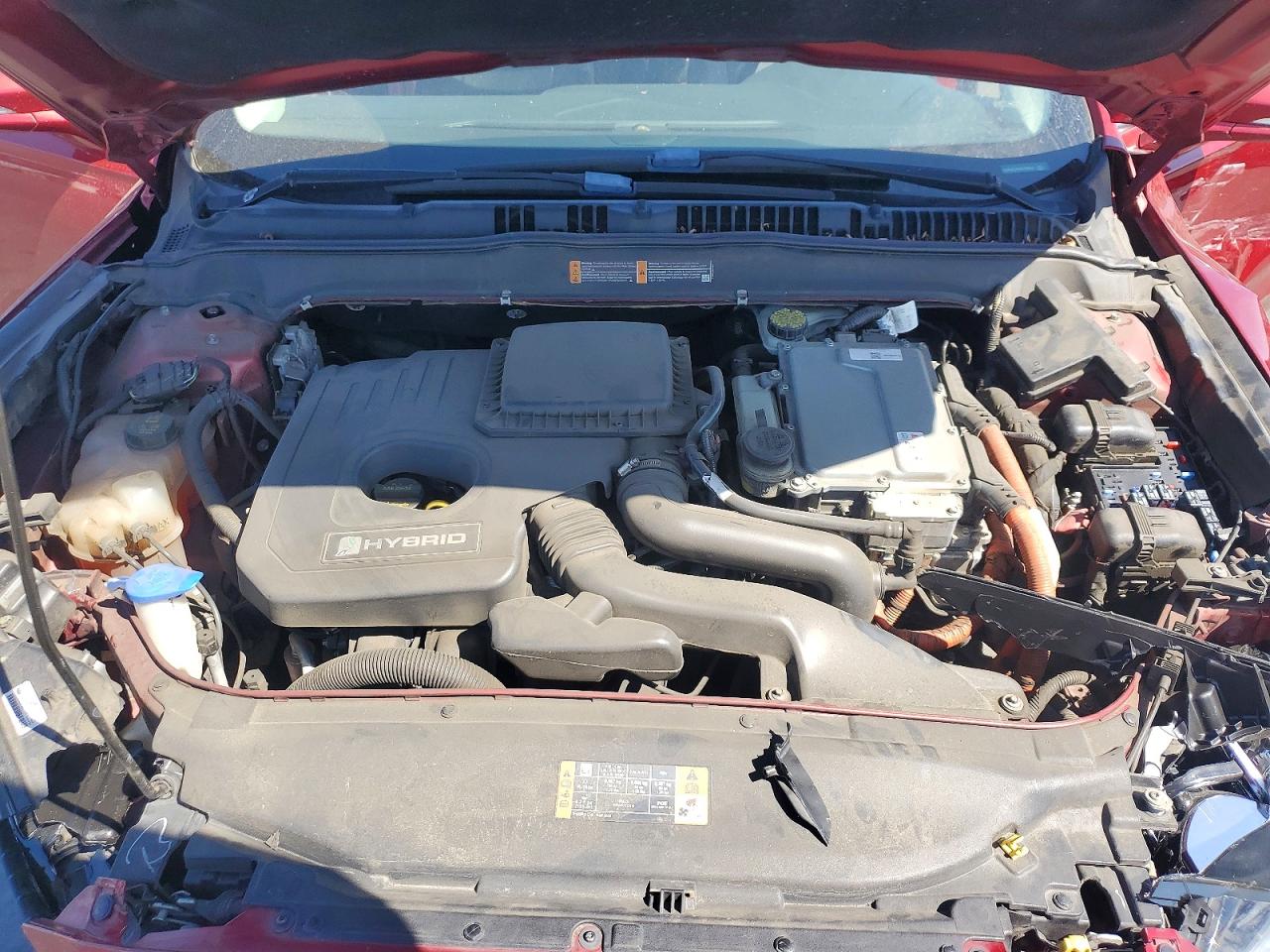 2014 Ford Fusion Se Hybrid Red vin: 3FA6P0LU8ER279246