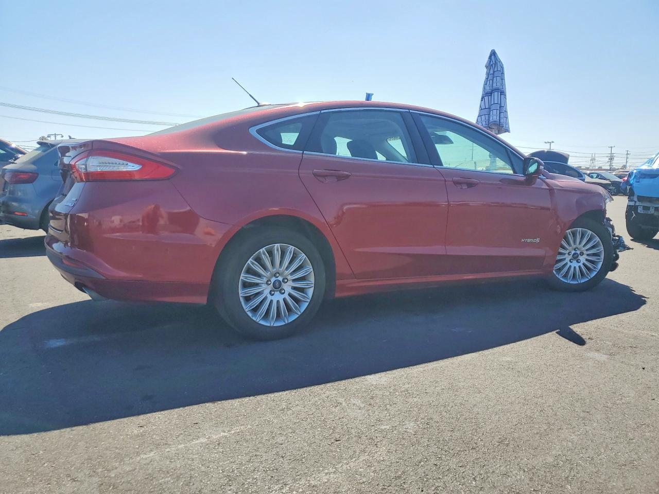 2014 Ford Fusion Se Hybrid Red vin: 3FA6P0LU8ER279246