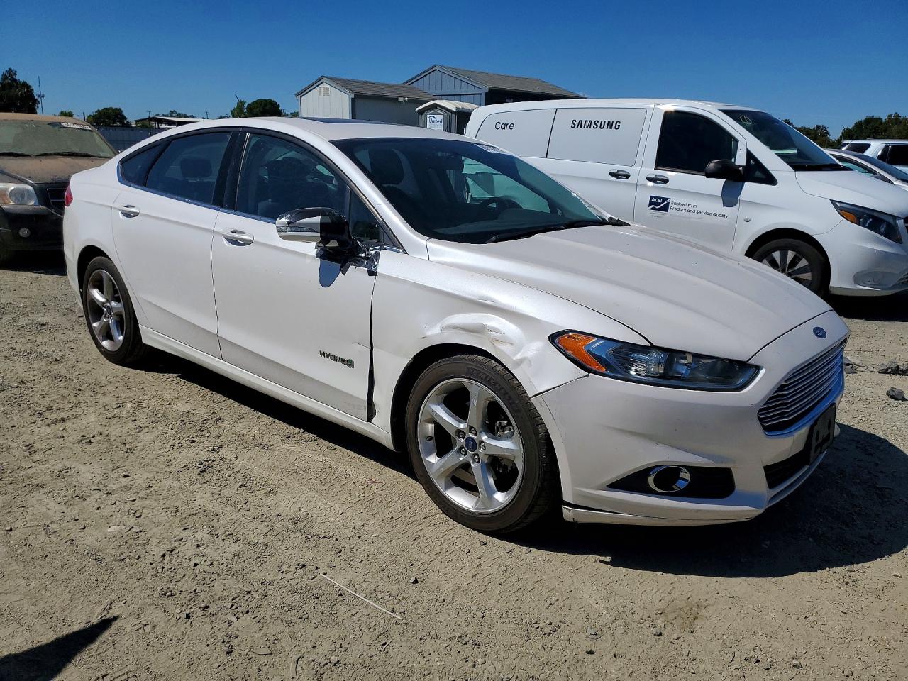 2014 Ford Fusion Se Hybrid Белый vin: 3FA6P0LU8ER284267