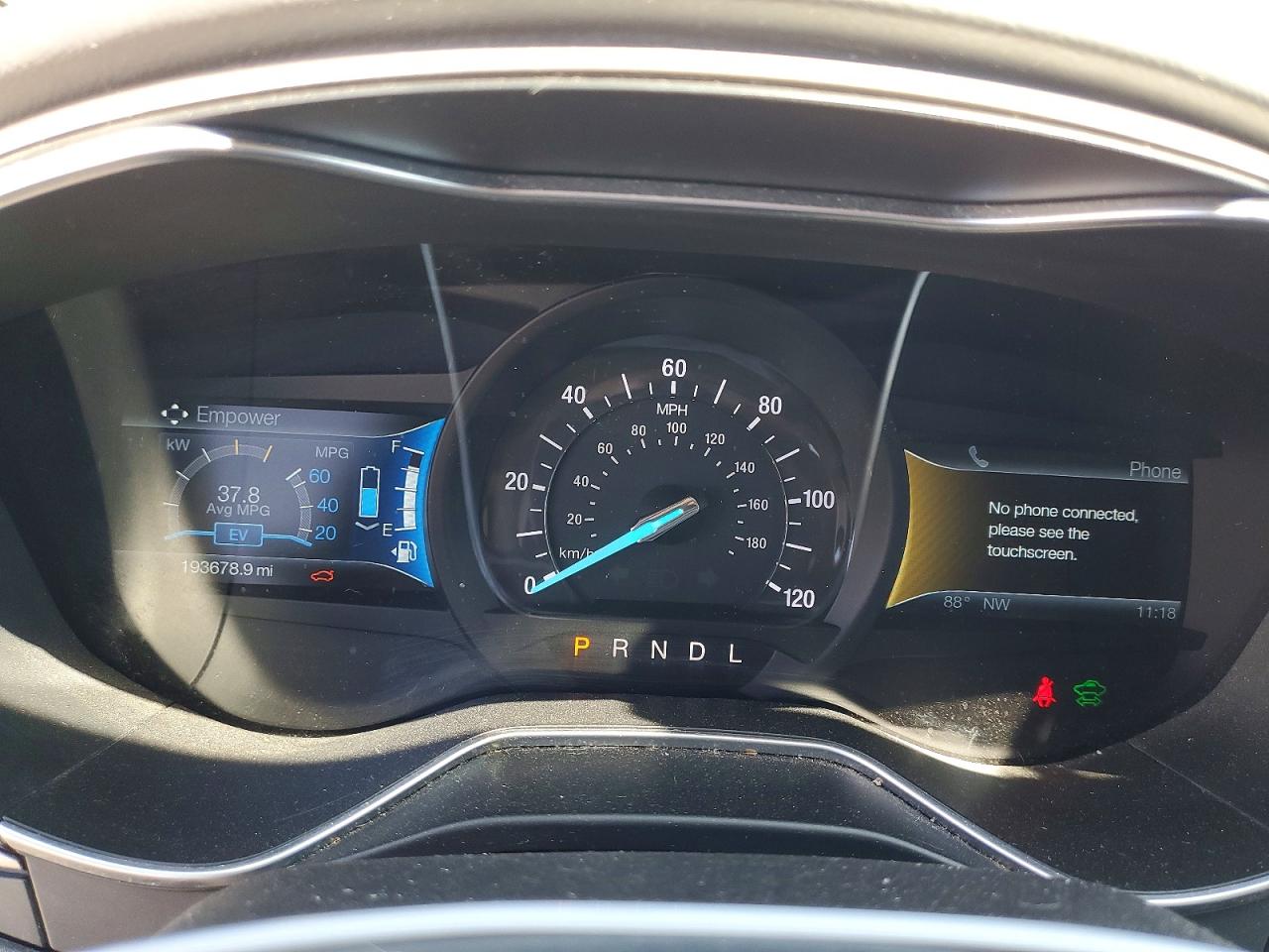 2014 Ford Fusion Se Hybrid Белый vin: 3FA6P0LU8ER284267