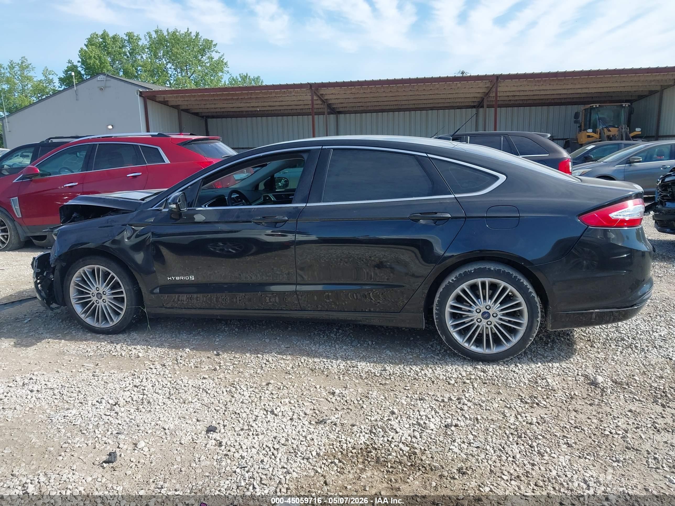 2014 Ford Fusion Hybrid Se Черный vin: 3FA6P0LU8ER297147
