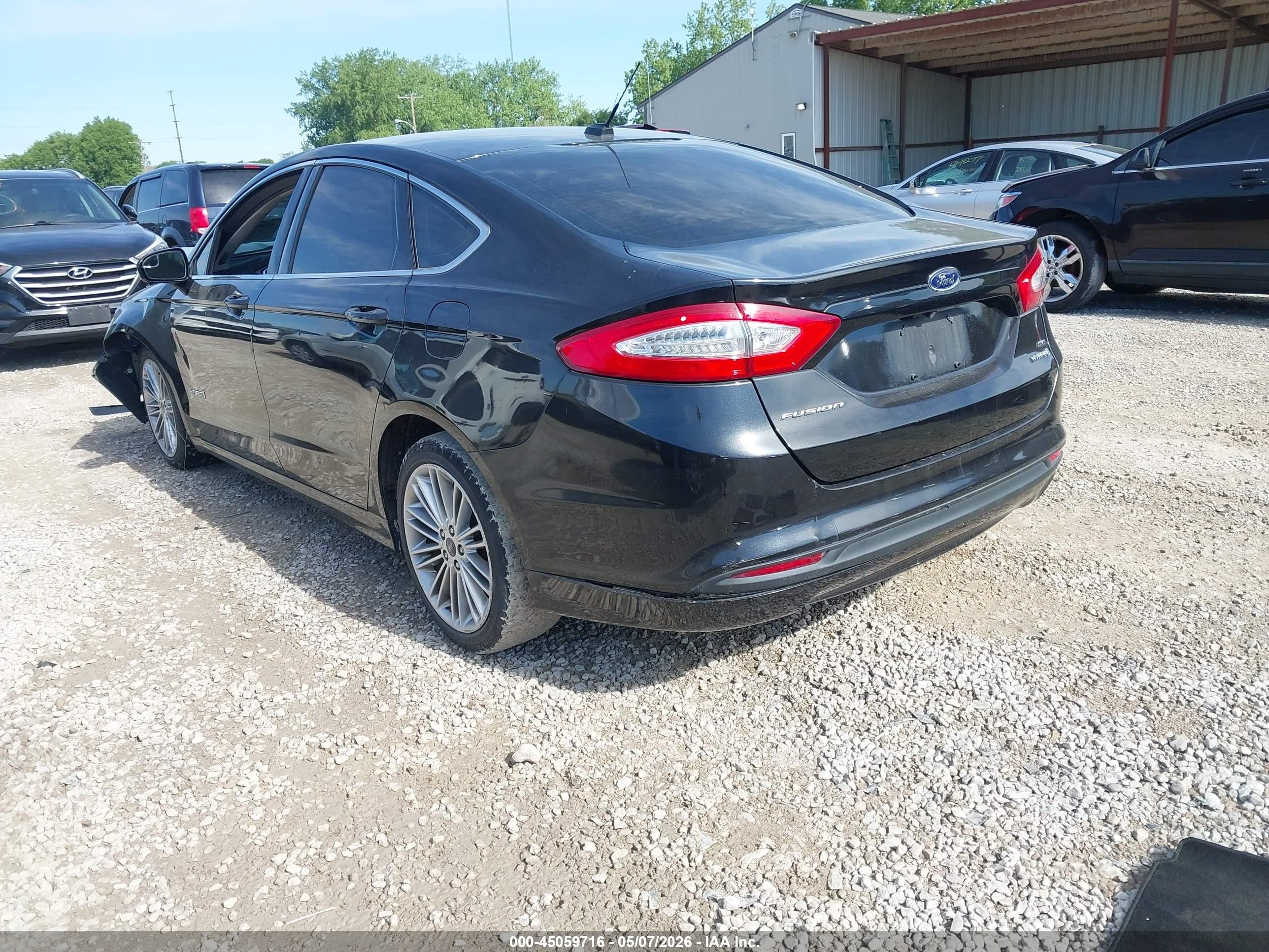 2014 Ford Fusion Hybrid Se Черный vin: 3FA6P0LU8ER297147