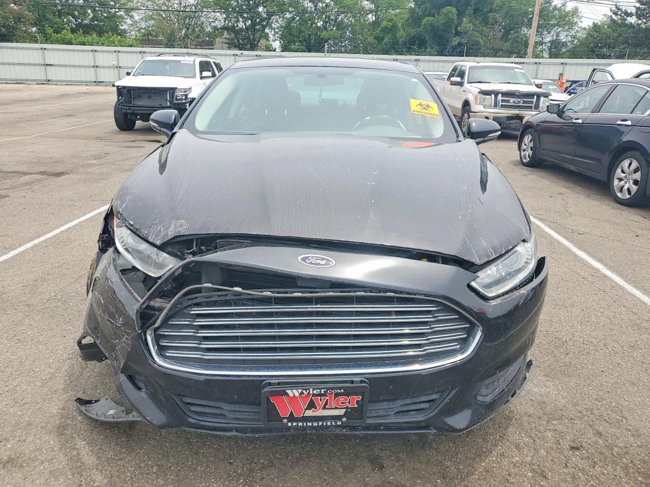2014 Ford Fusion Se Hybrid Black vin: 3FA6P0LU8ER319440