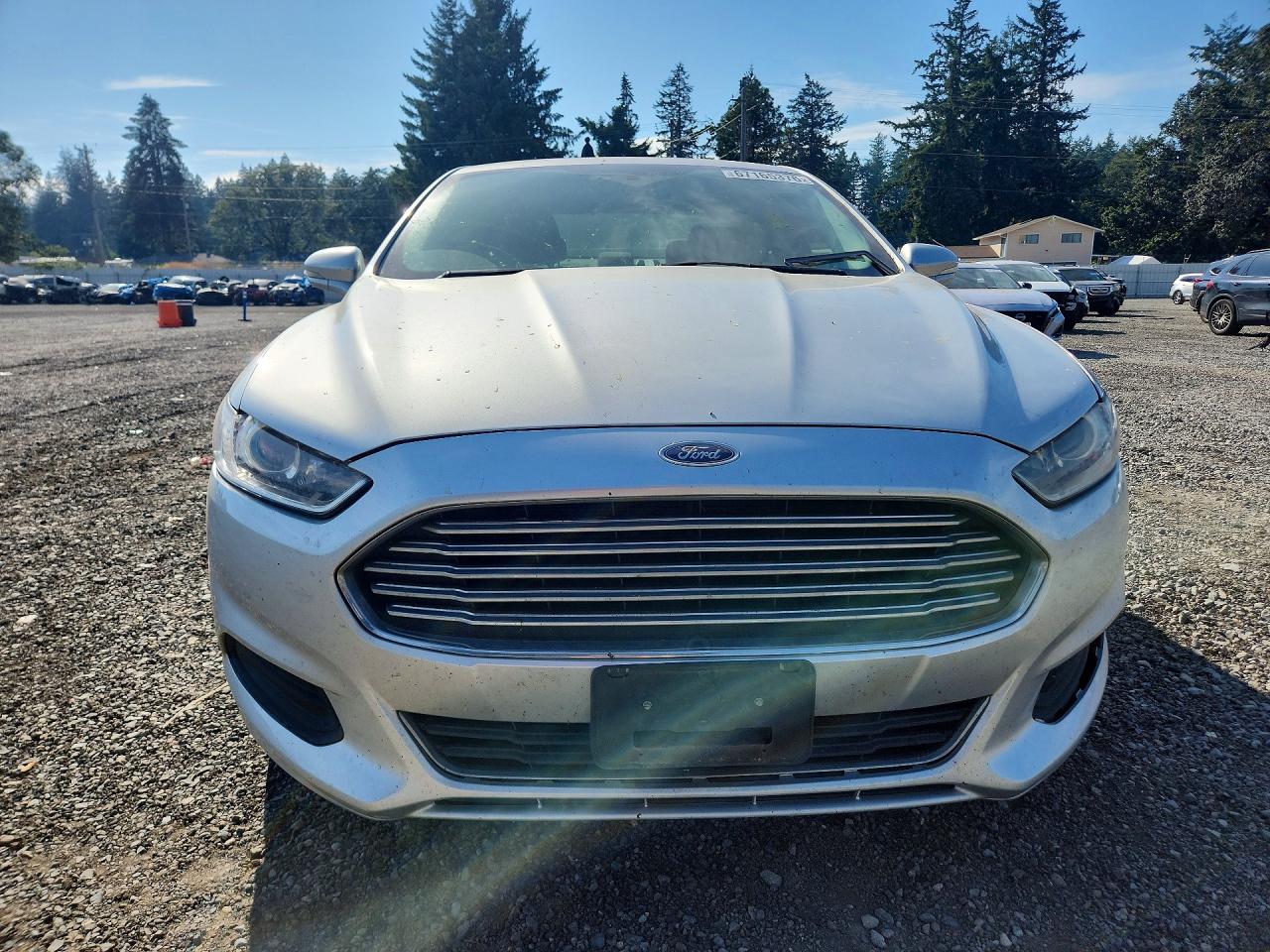 2014 Ford Fusion Se Hybrid Silver vin: 3FA6P0LU8ER387415