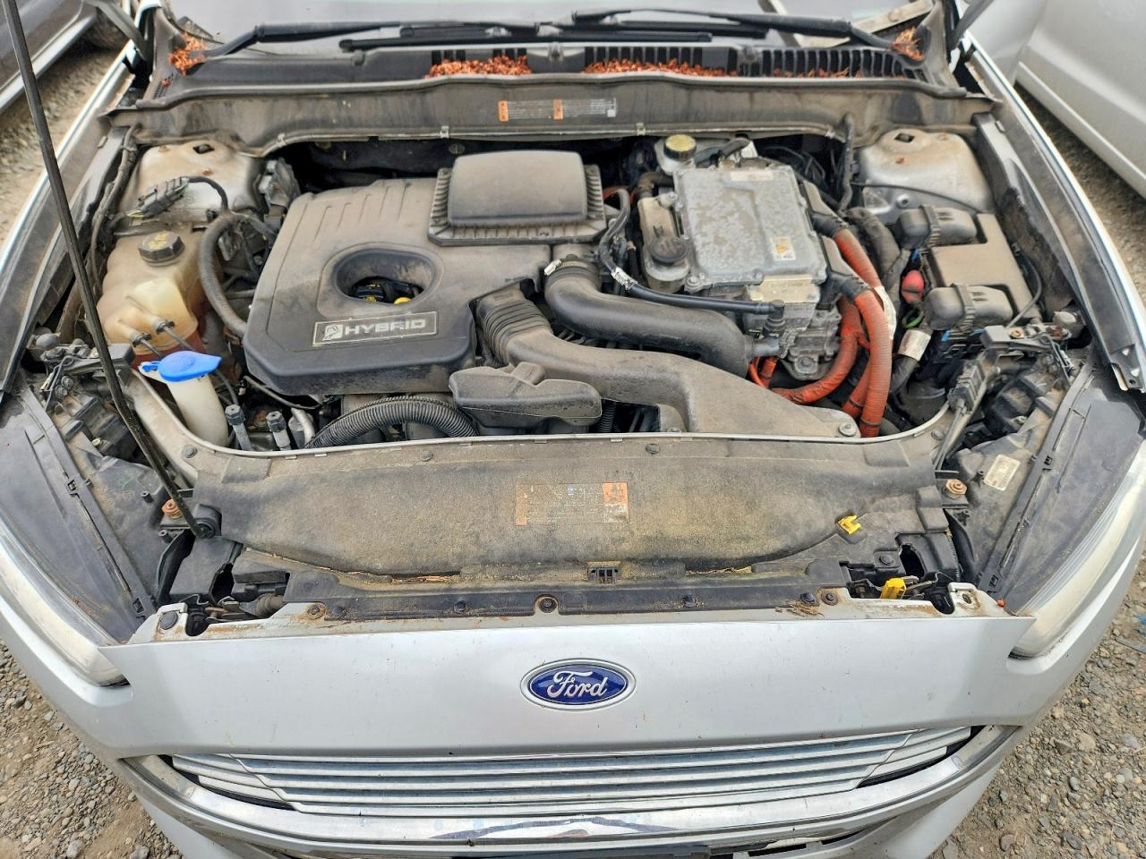 2014 Ford Fusion Se Hybrid Silver vin: 3FA6P0LU8ER387415