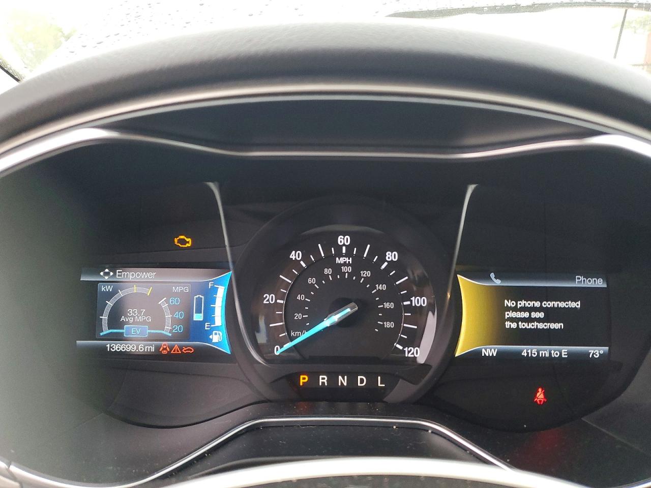 2015 Ford Fusion Se Hybrid Черный vin: 3FA6P0LU8FR117960