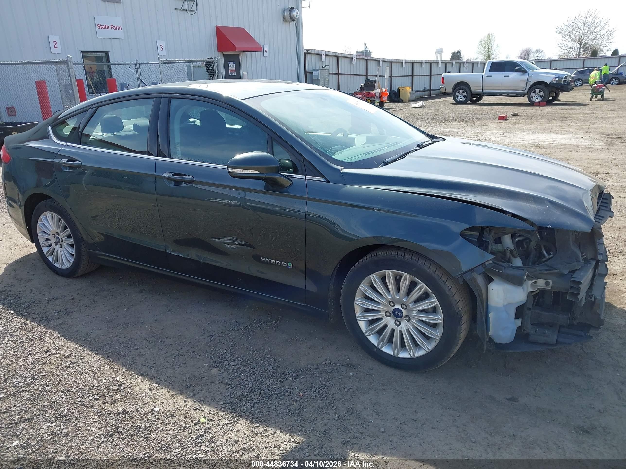 2015 Ford Fusion Hybrid Se Green vin: 3FA6P0LU8FR131857