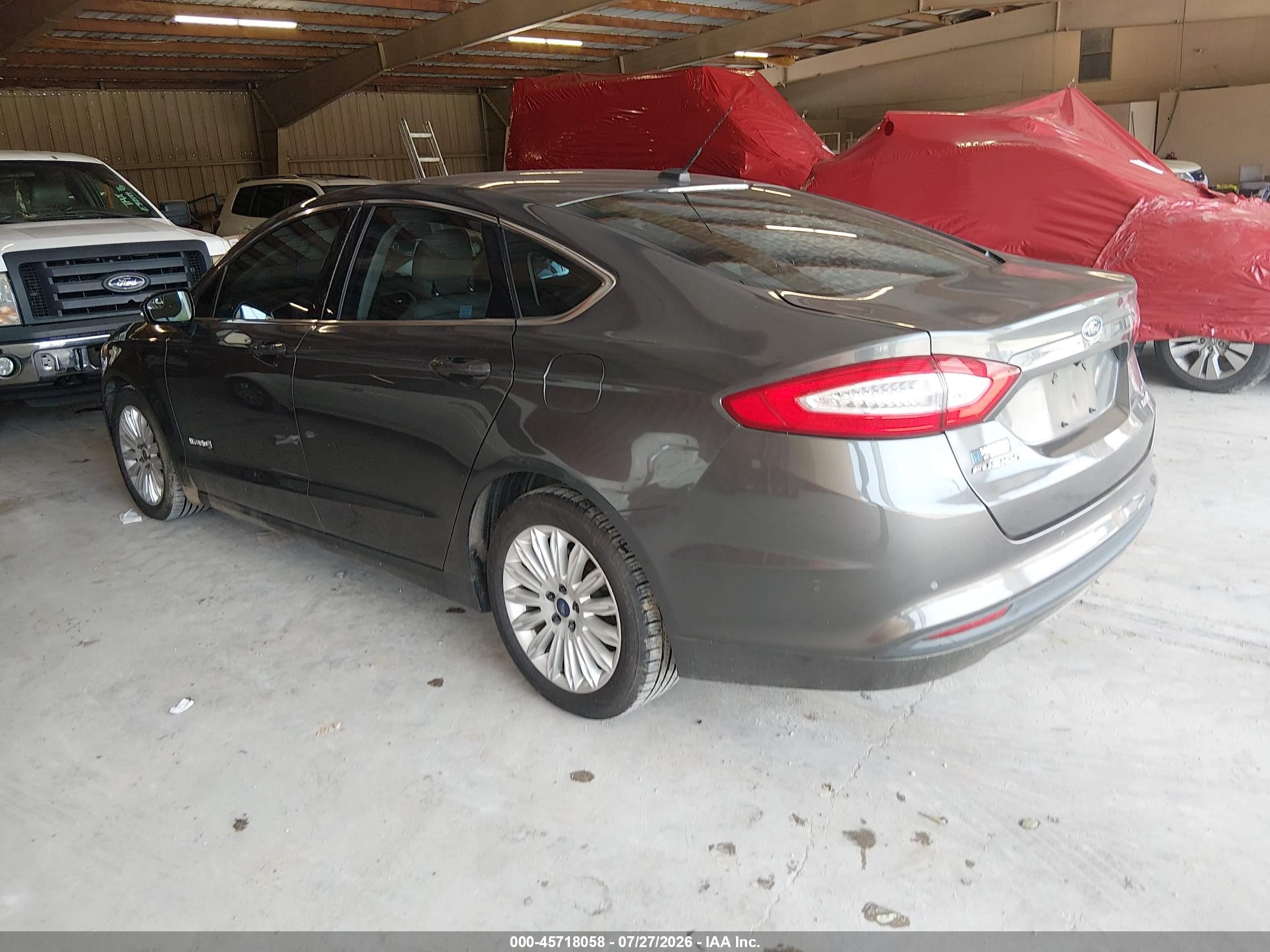 2015 Ford Fusion Hybrid Se Gray vin: 3FA6P0LU8FR141482
