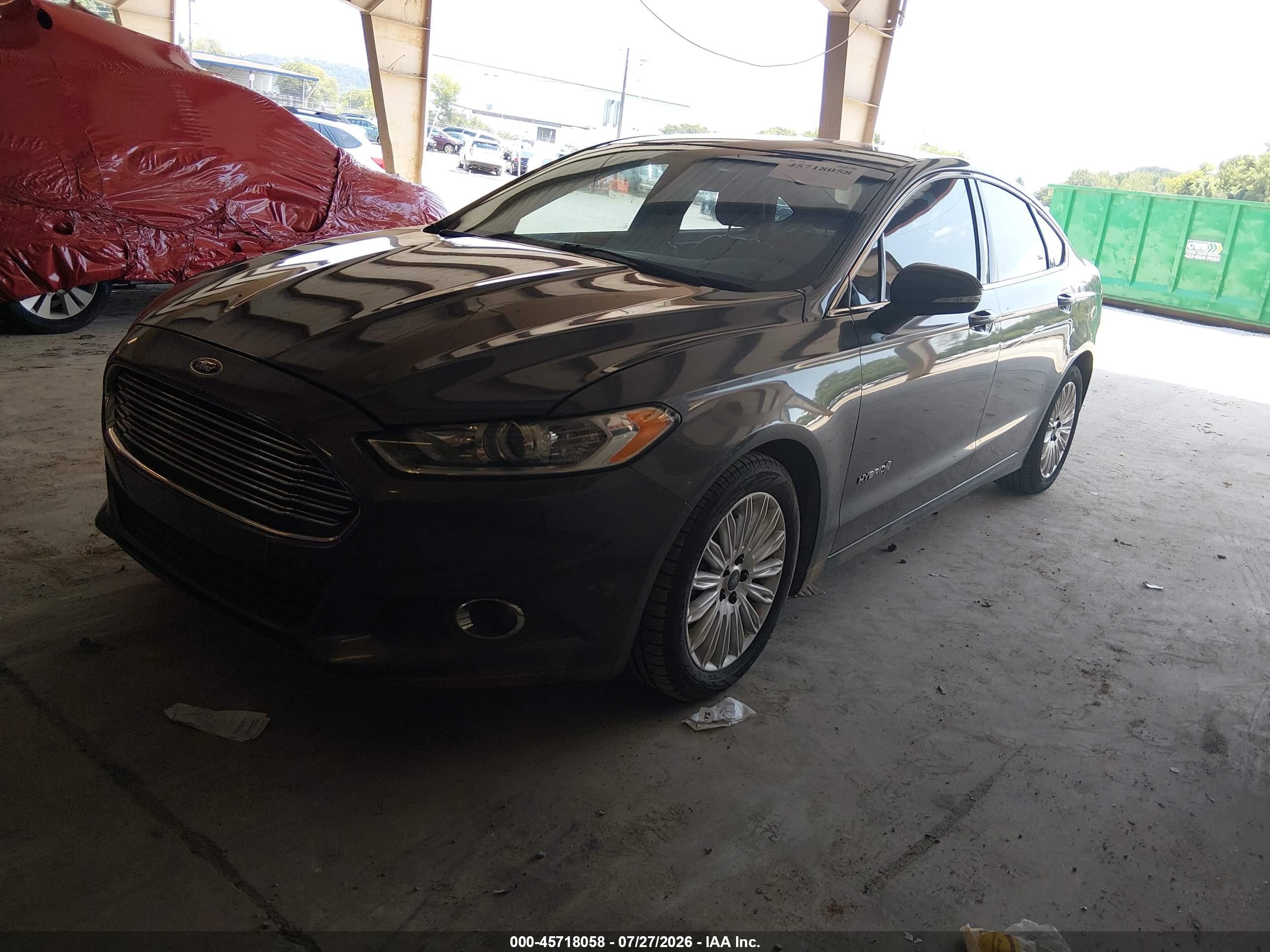 2015 Ford Fusion Hybrid Se Gray vin: 3FA6P0LU8FR141482