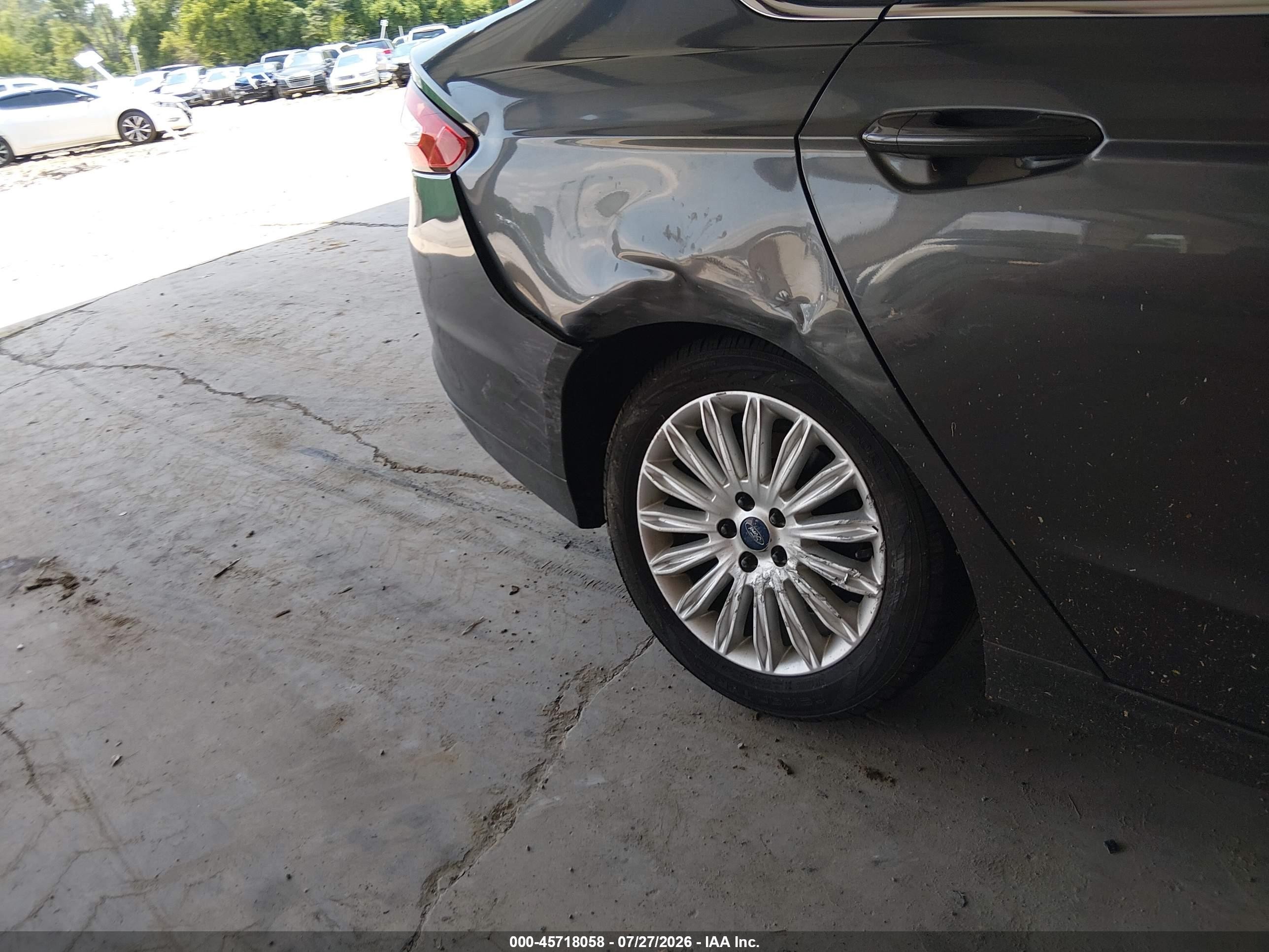 2015 Ford Fusion Hybrid Se Gray vin: 3FA6P0LU8FR141482