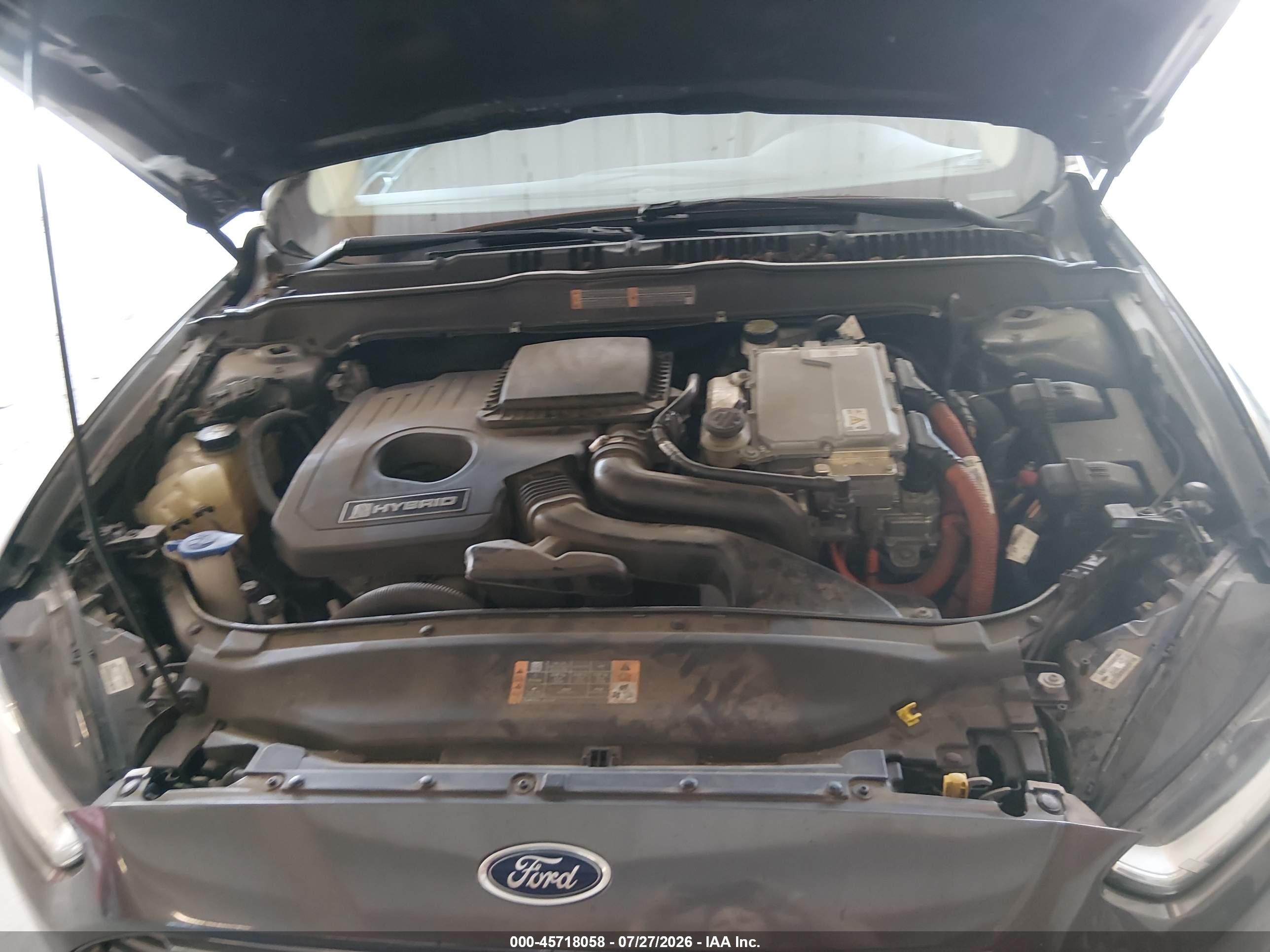 2015 Ford Fusion Hybrid Se Gray vin: 3FA6P0LU8FR141482
