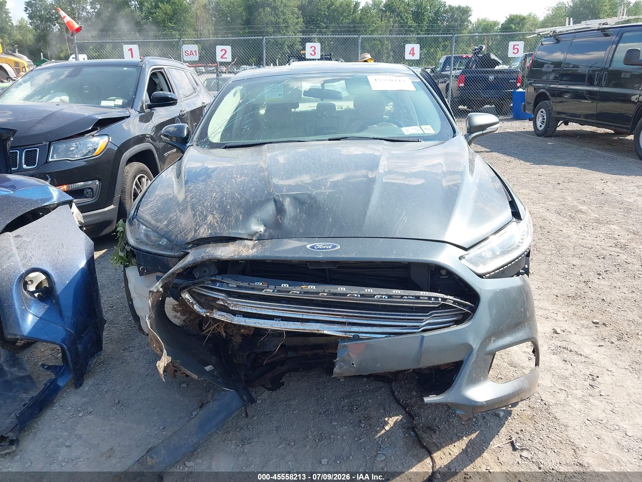2015 Ford Fusion Hybrid Se Blue vin: 3FA6P0LU8FR158671