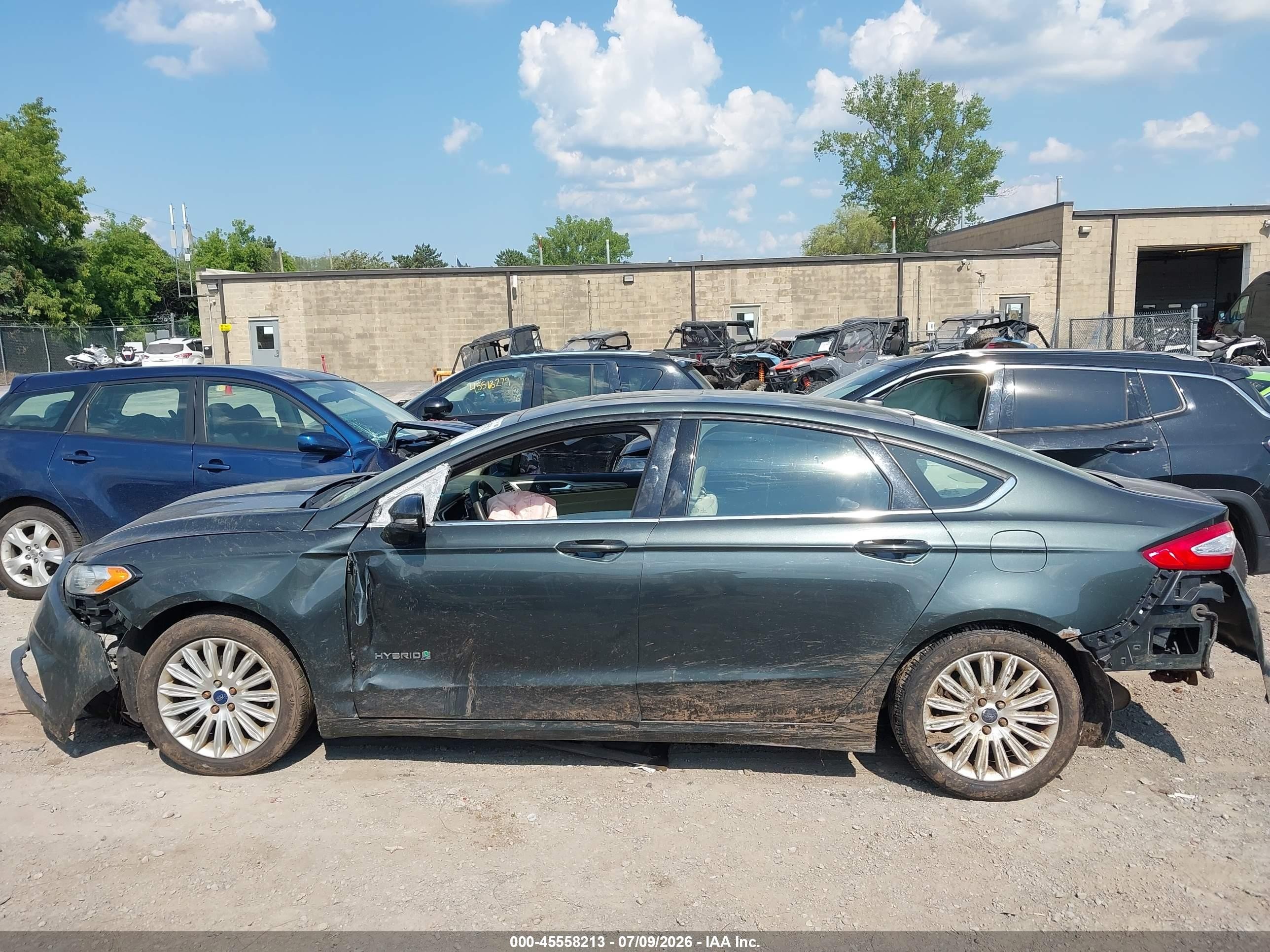 2015 Ford Fusion Hybrid Se Blue vin: 3FA6P0LU8FR158671