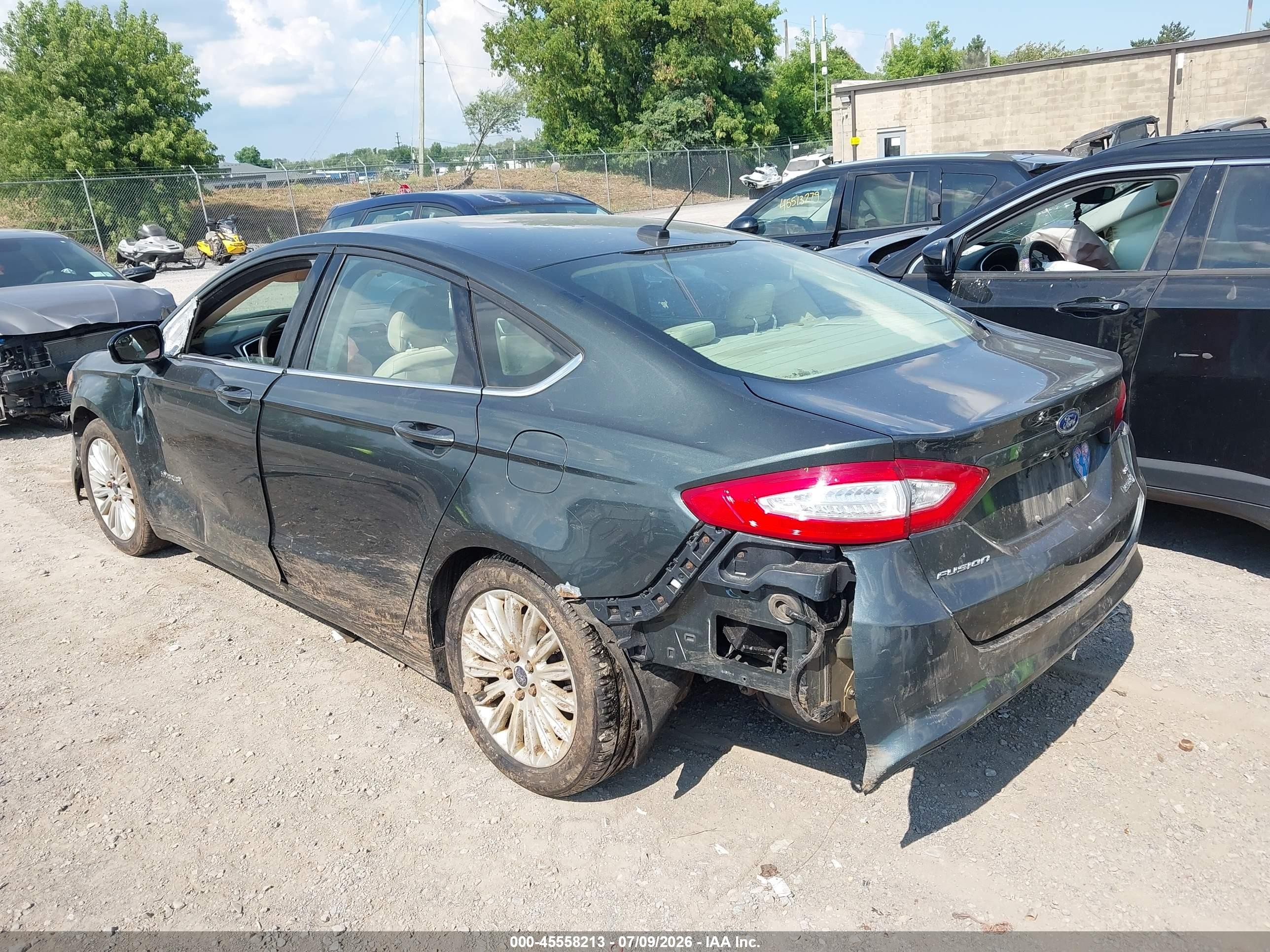 2015 Ford Fusion Hybrid Se Blue vin: 3FA6P0LU8FR158671