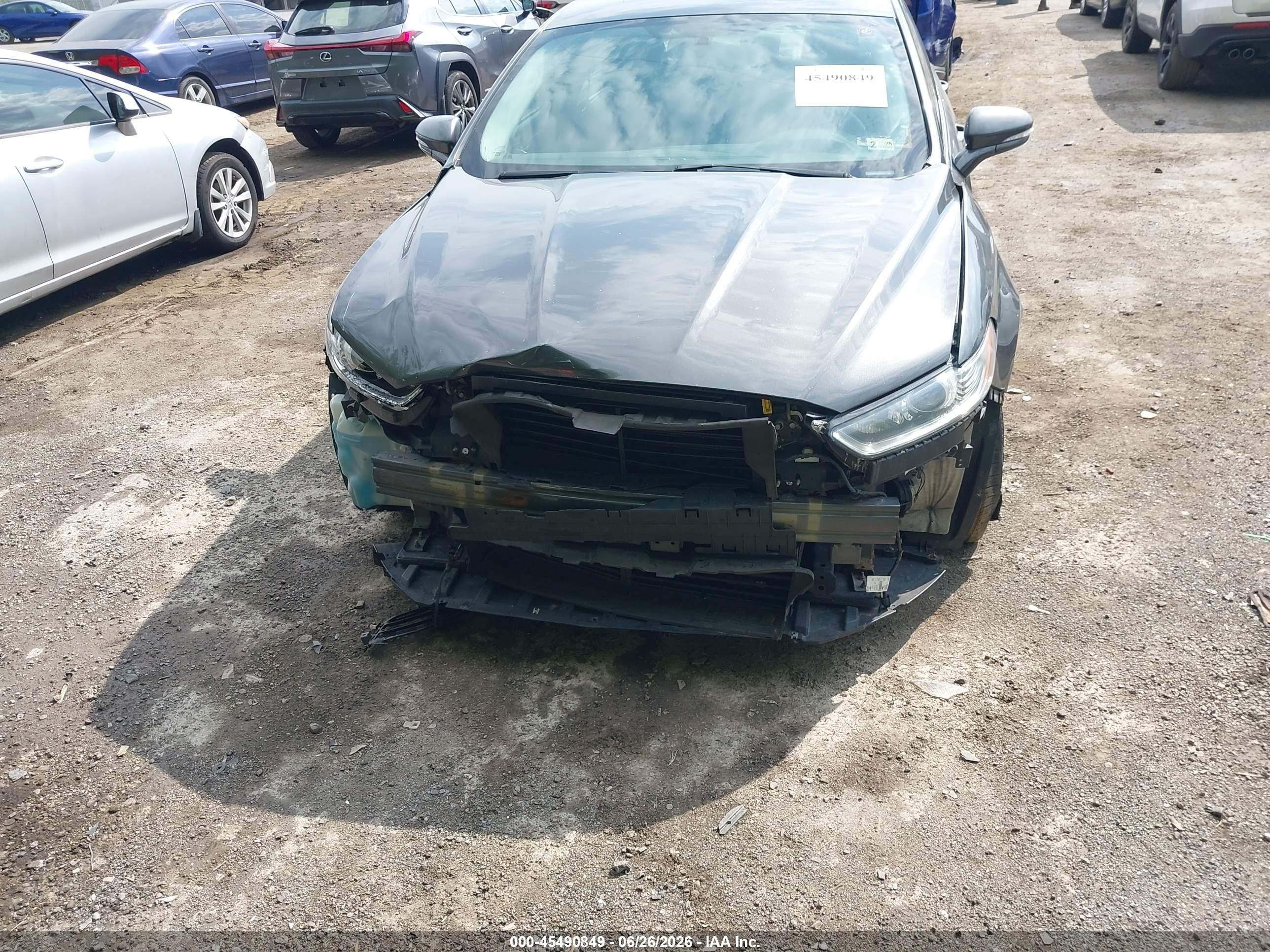 2015 Ford Fusion Hybrid Se Gray vin: 3FA6P0LU8FR215662