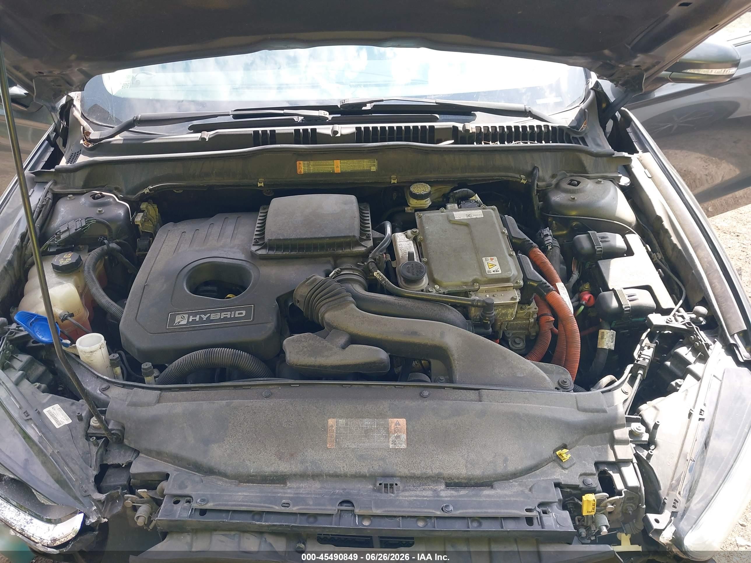 2015 Ford Fusion Hybrid Se Gray vin: 3FA6P0LU8FR215662