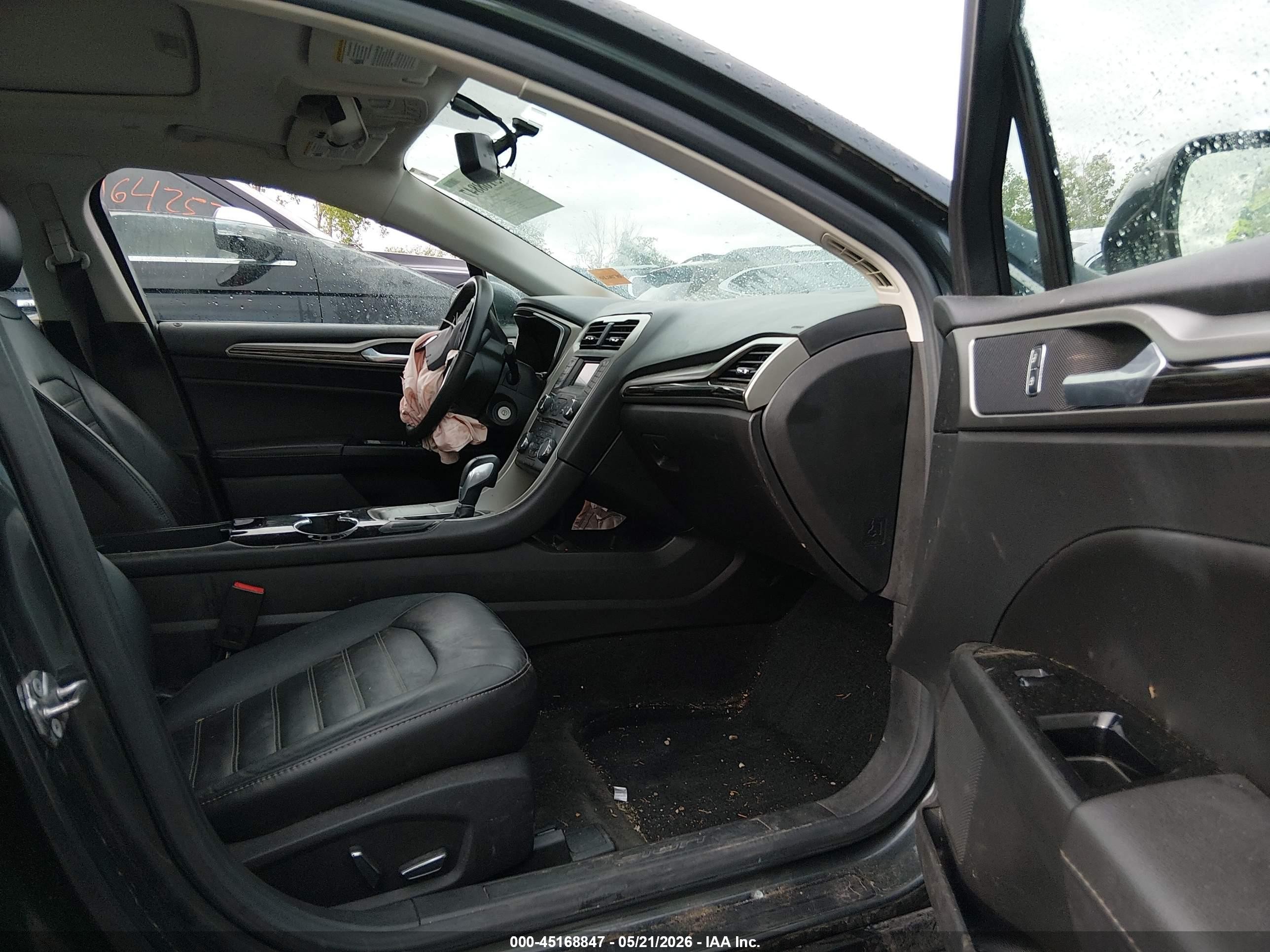 2015 Ford Fusion Hybrid Se Gray vin: 3FA6P0LU8FR237712