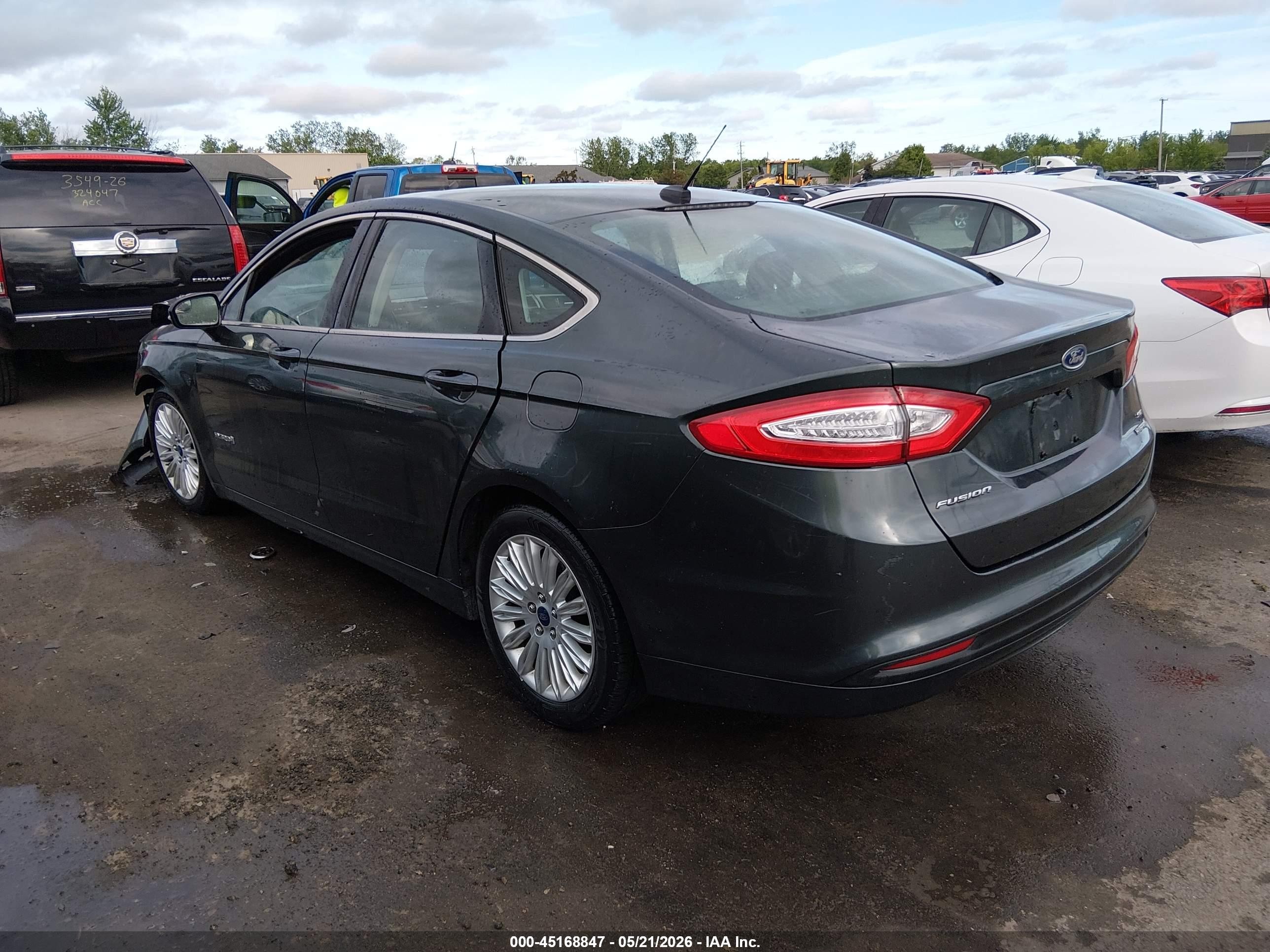 2015 Ford Fusion Hybrid Se Gray vin: 3FA6P0LU8FR237712