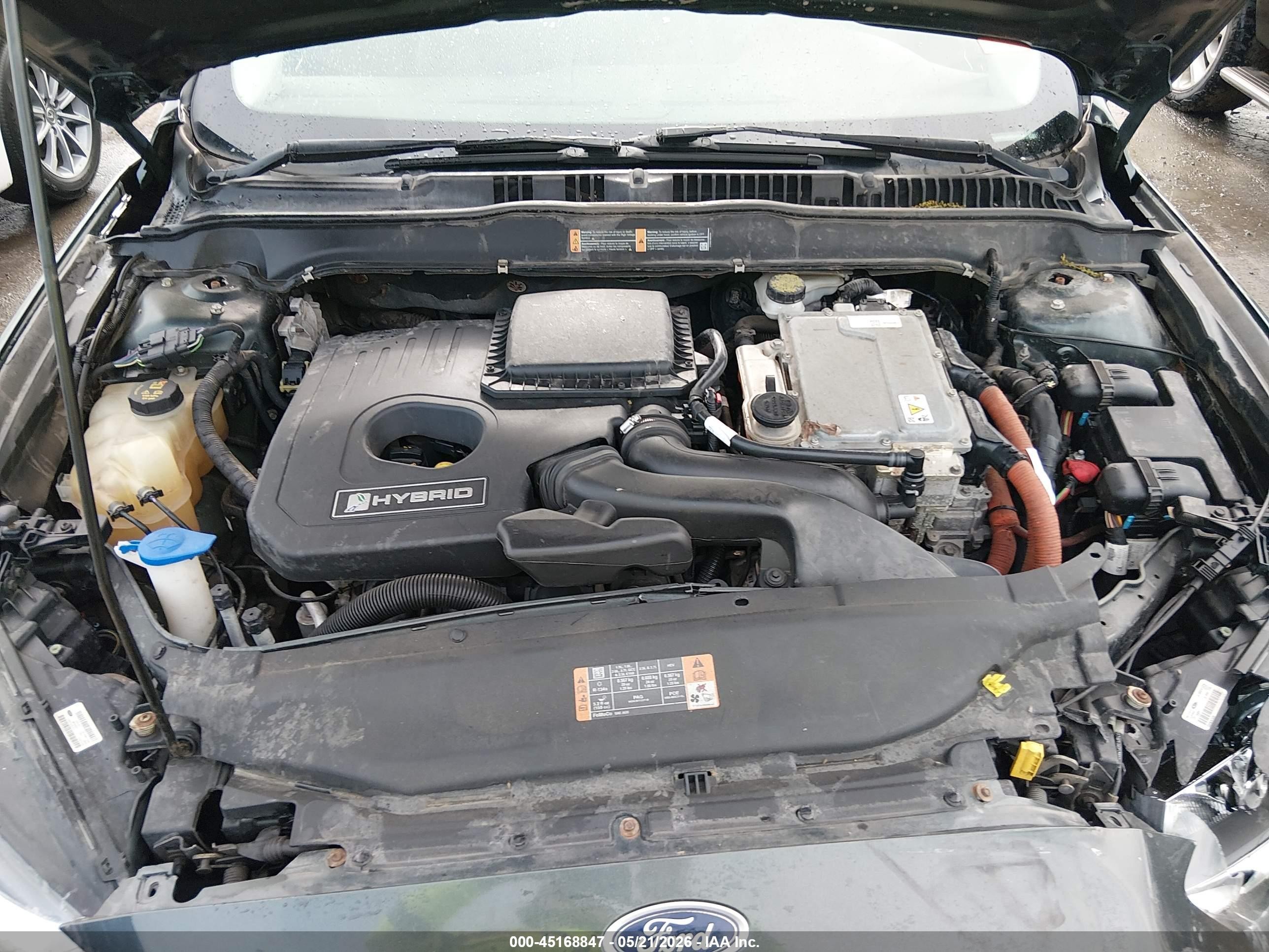 2015 Ford Fusion Hybrid Se Gray vin: 3FA6P0LU8FR237712