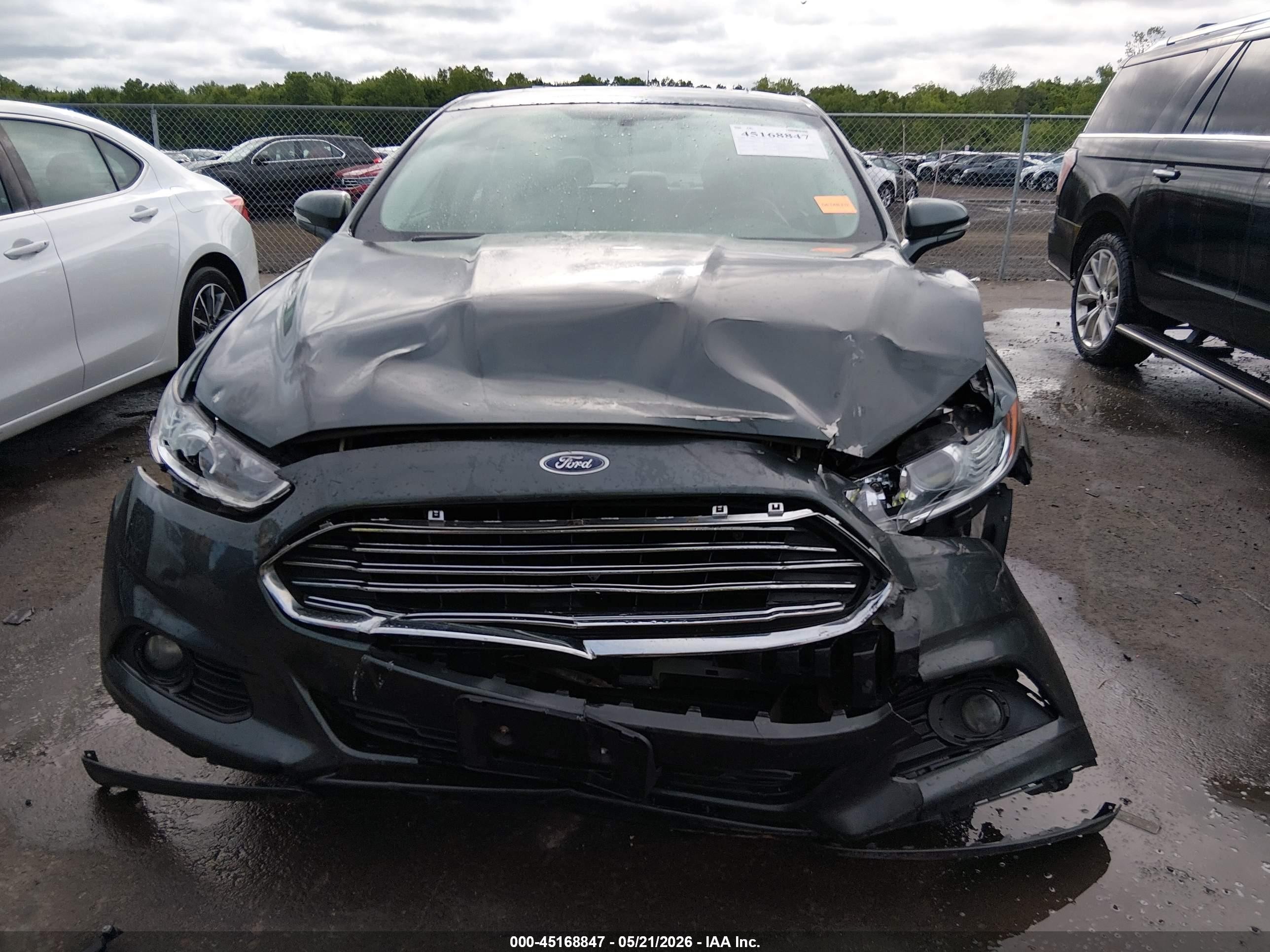 2015 Ford Fusion Hybrid Se Gray vin: 3FA6P0LU8FR237712