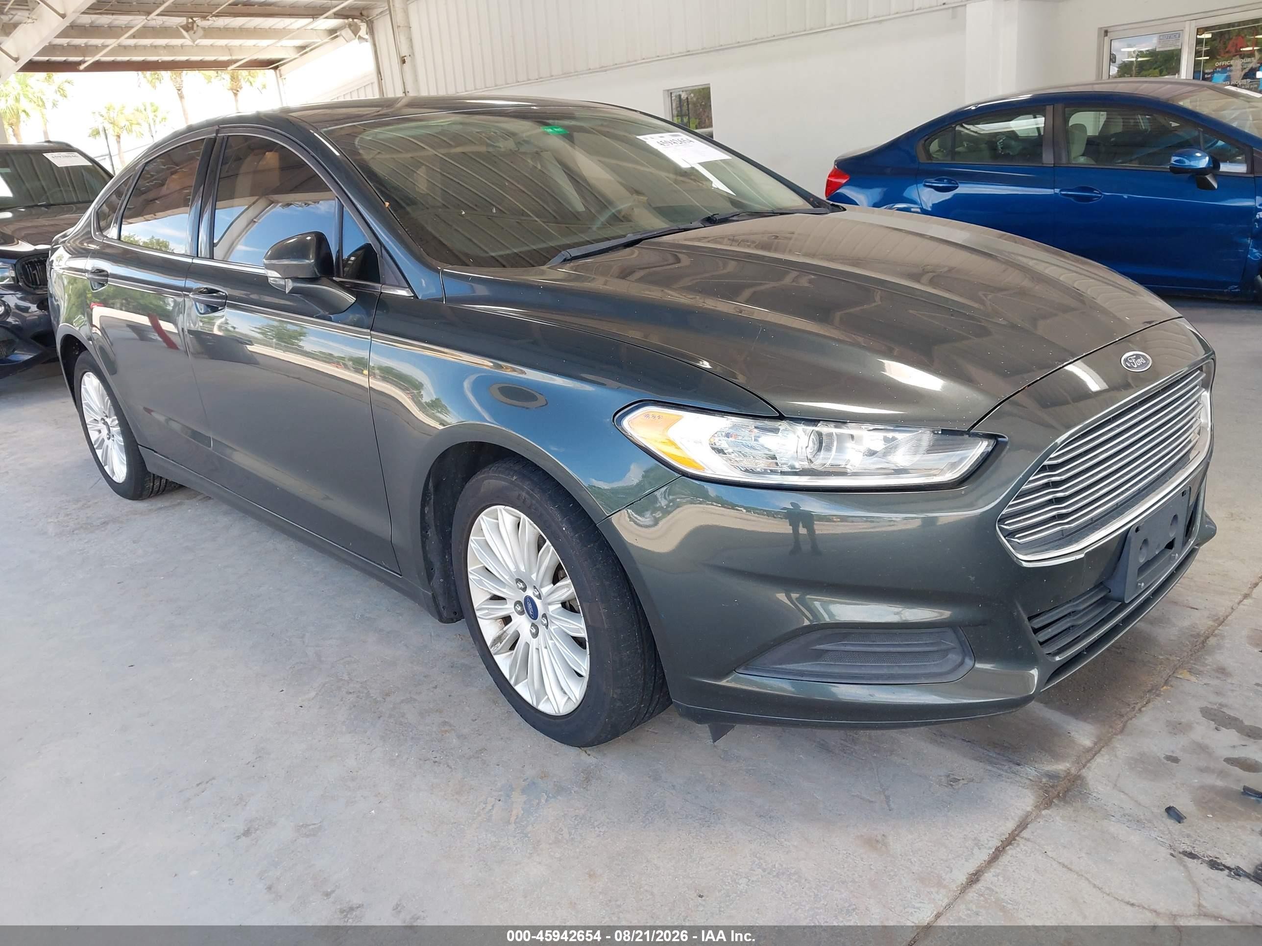 2015 Ford Fusion Hybrid Se Gray vin: 3FA6P0LU8FR254526