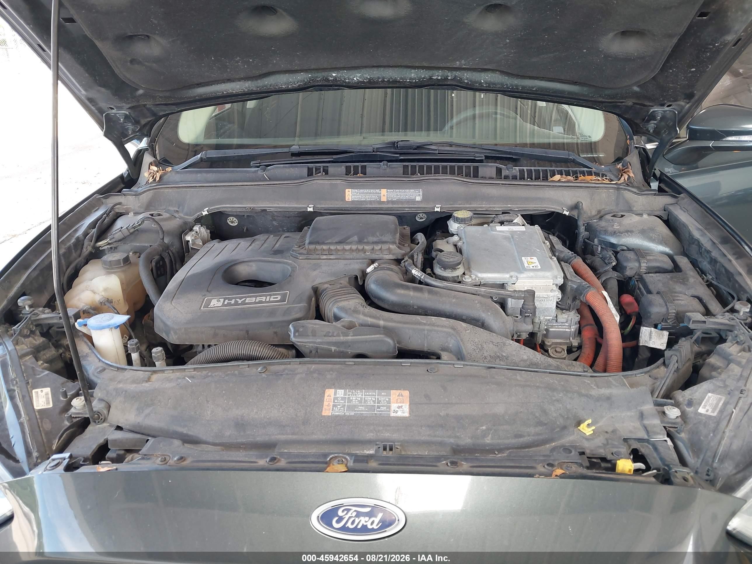 2015 Ford Fusion Hybrid Se Серый vin: 3FA6P0LU8FR254526
