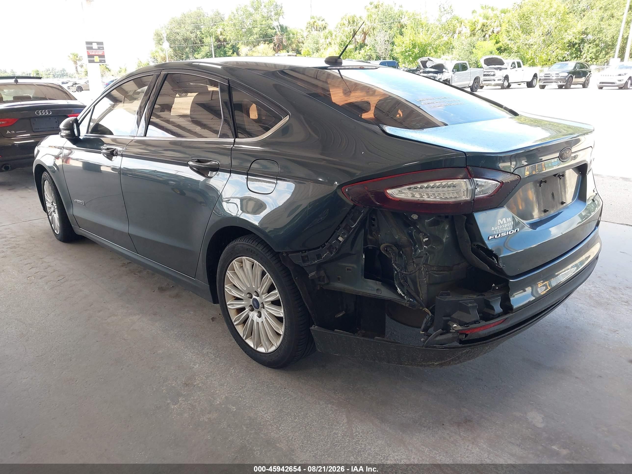 2015 Ford Fusion Hybrid Se Серый vin: 3FA6P0LU8FR254526
