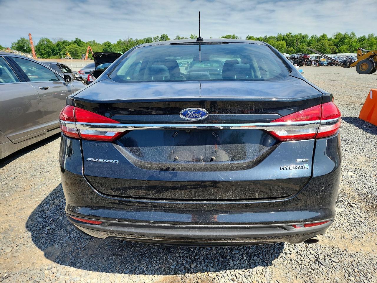 2018 Ford Fusion Se Hybrid Black vin: 3FA6P0LU8JR152622