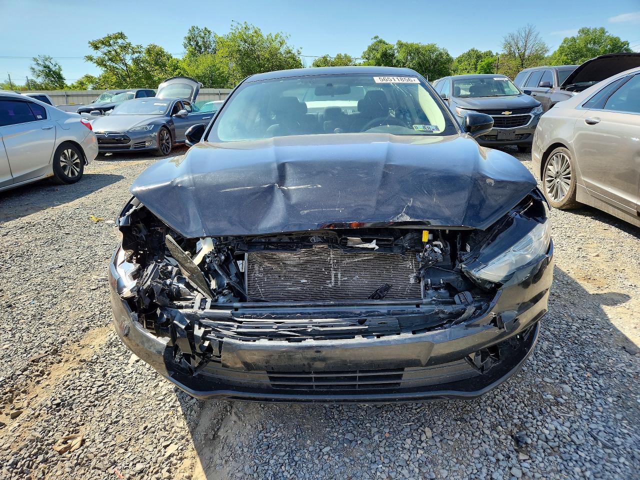2018 Ford Fusion Se Hybrid Black vin: 3FA6P0LU8JR152622