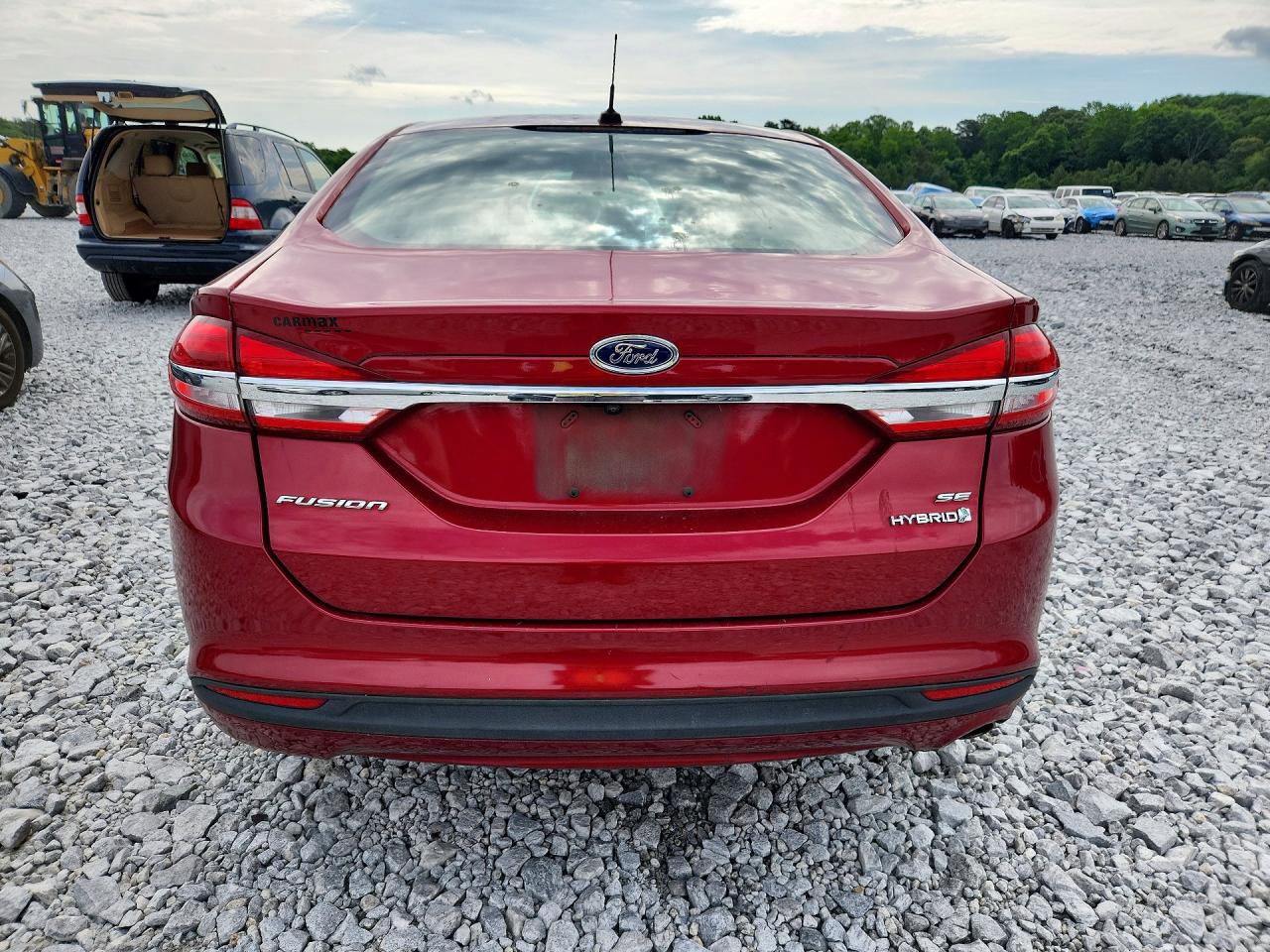 2018 Ford Fusion Se Hybrid Красный vin: 3FA6P0LU8JR208722