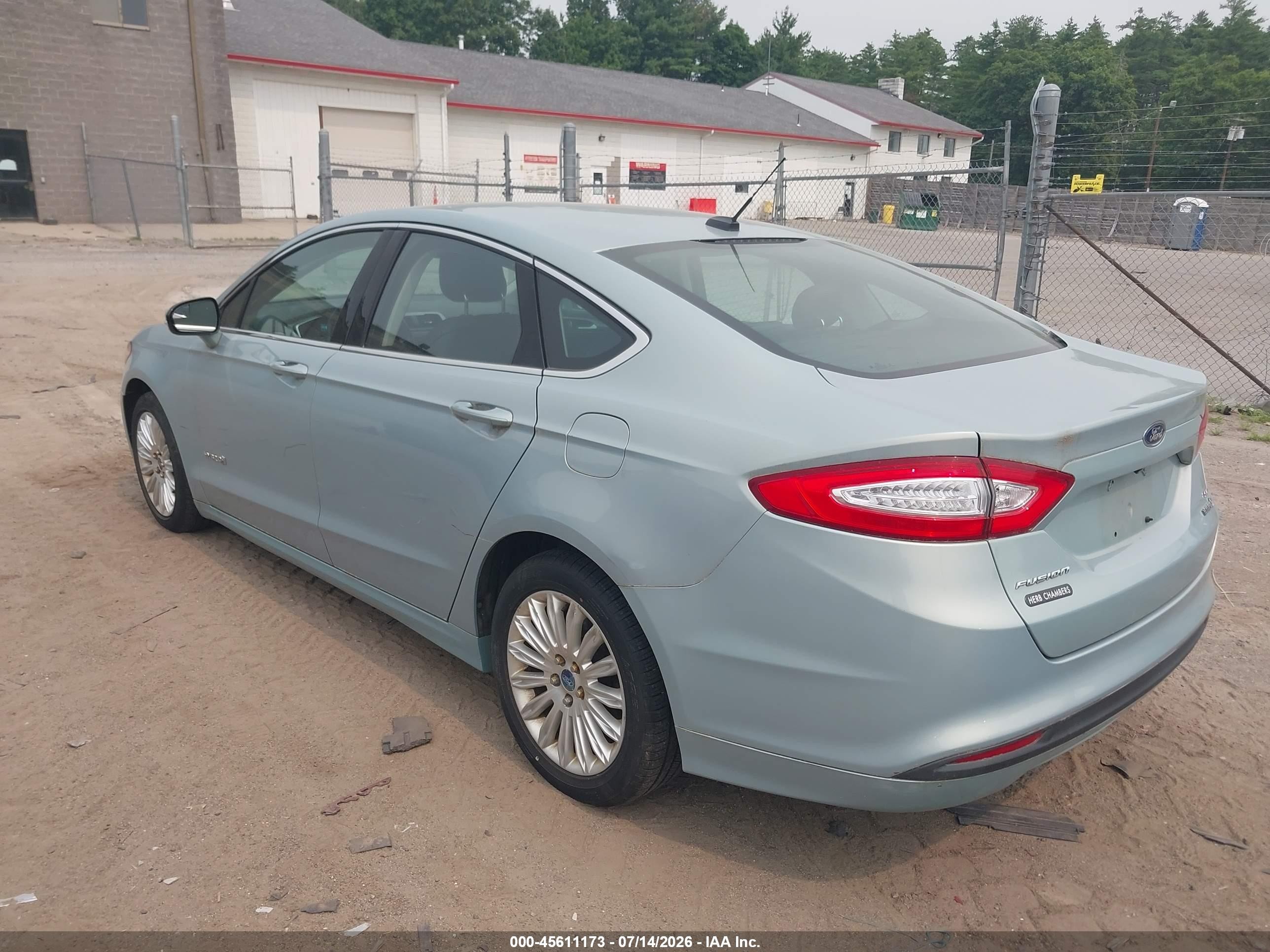 2013 Ford Fusion Hybrid Se Turquoise vin: 3FA6P0LU9DR115583