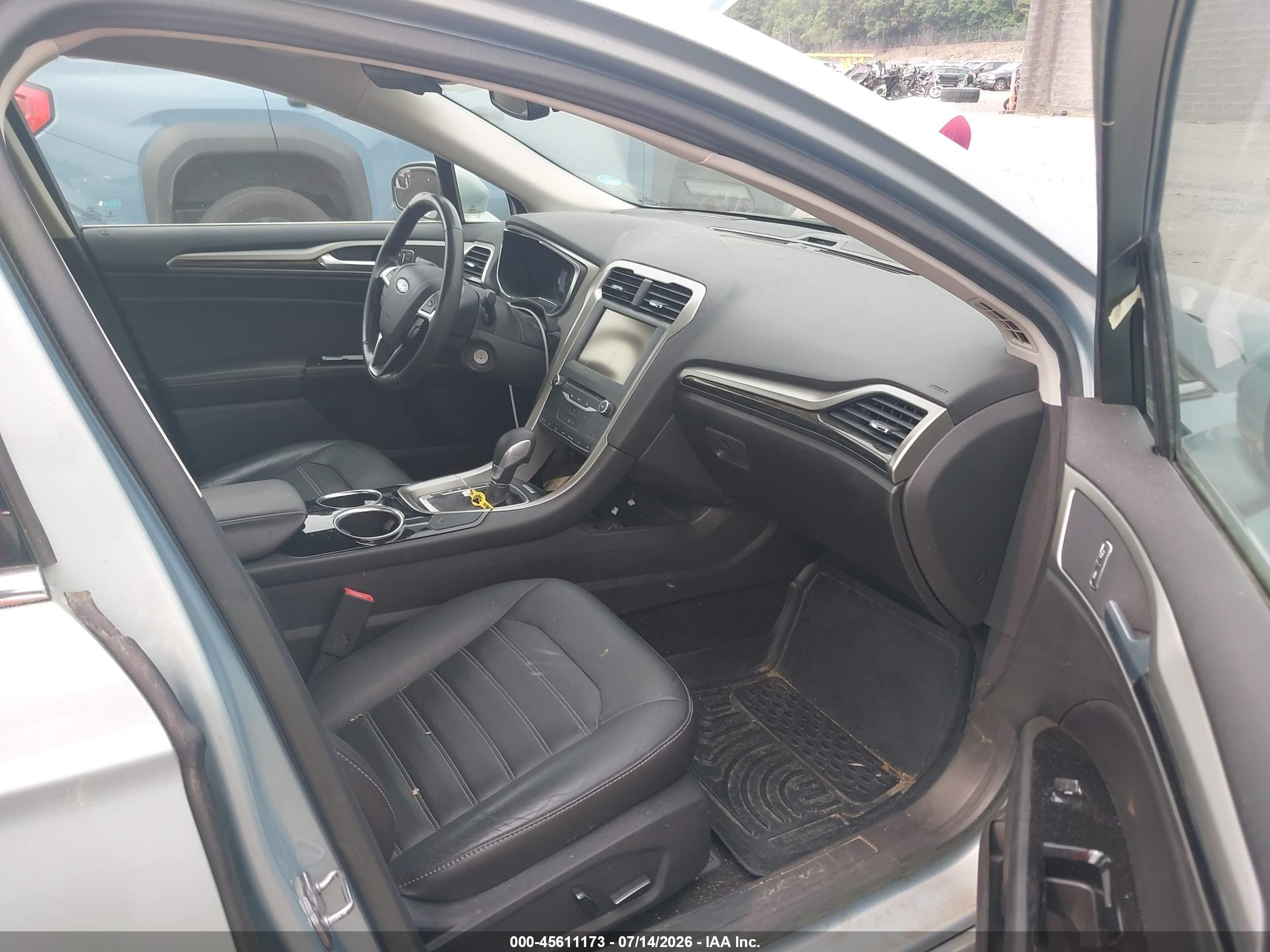 2013 Ford Fusion Hybrid Se Turquoise vin: 3FA6P0LU9DR115583
