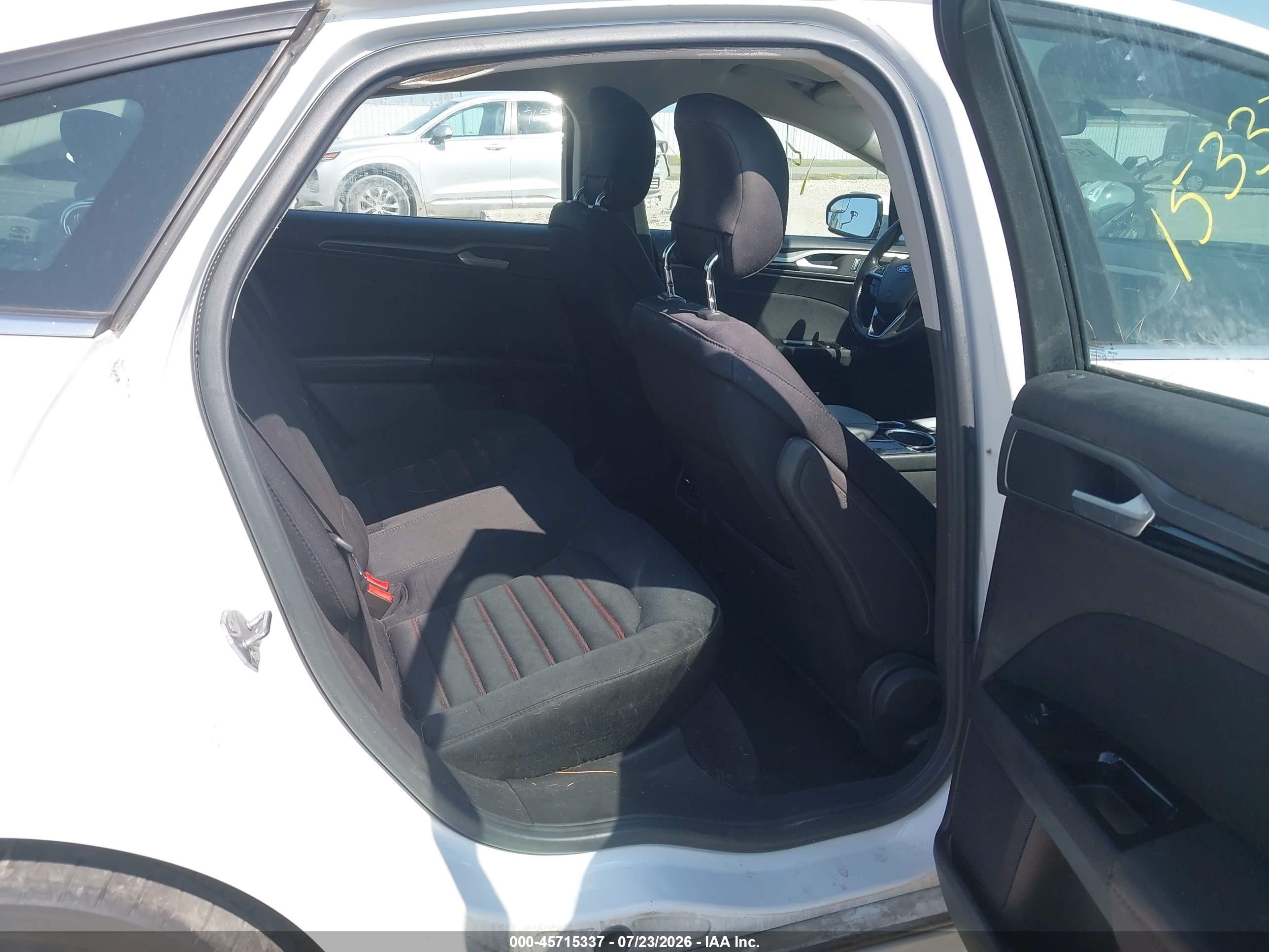 2013 Ford Fusion Hybrid Se White vin: 3FA6P0LU9DR128852