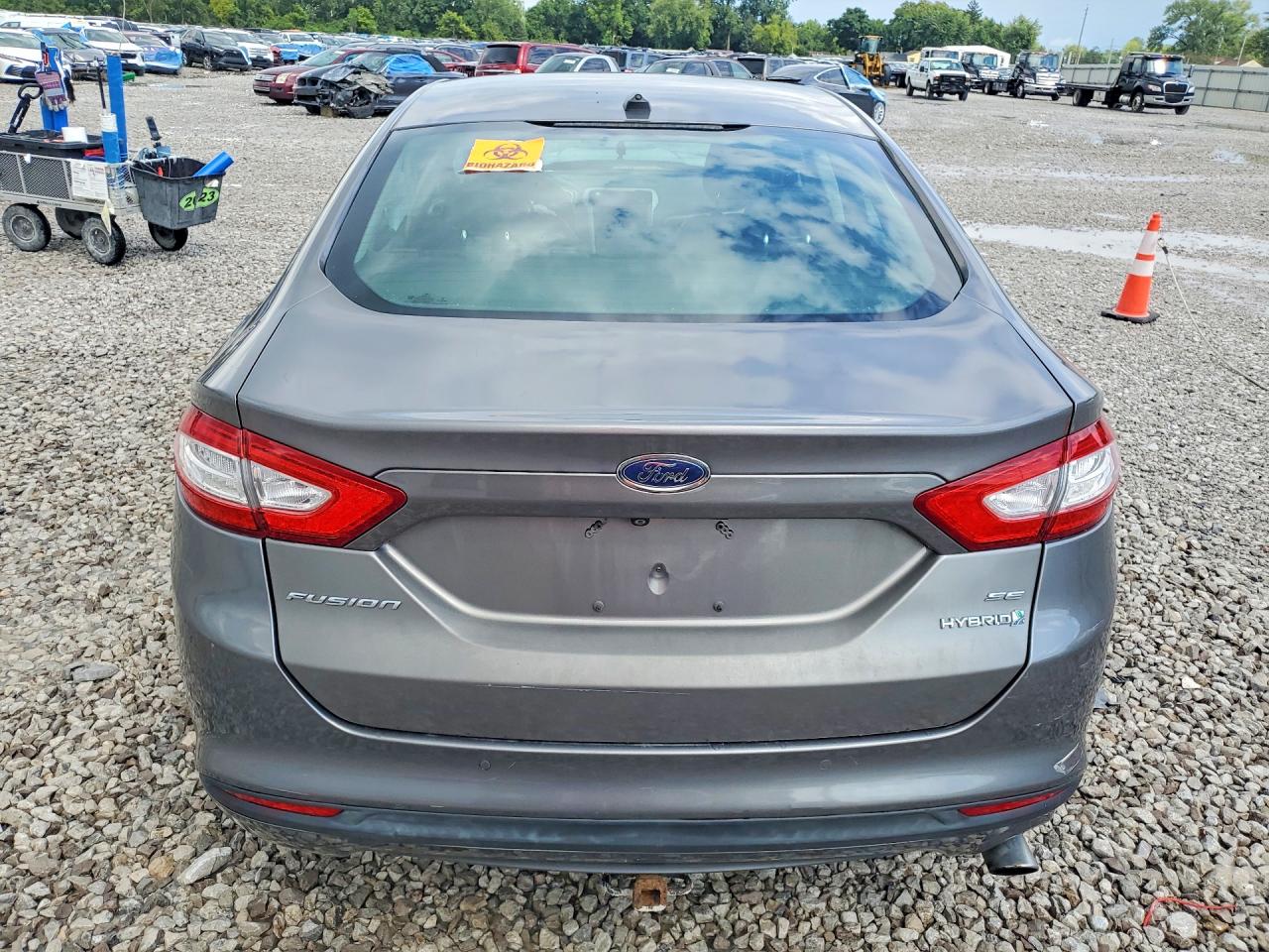 2013 Ford Fusion Se Hybrid Gray vin: 3FA6P0LU9DR144579