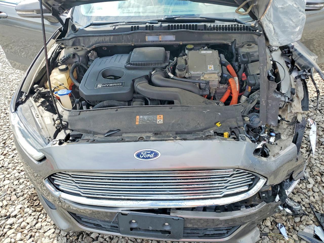 2013 Ford Fusion Se Hybrid Gray vin: 3FA6P0LU9DR144579