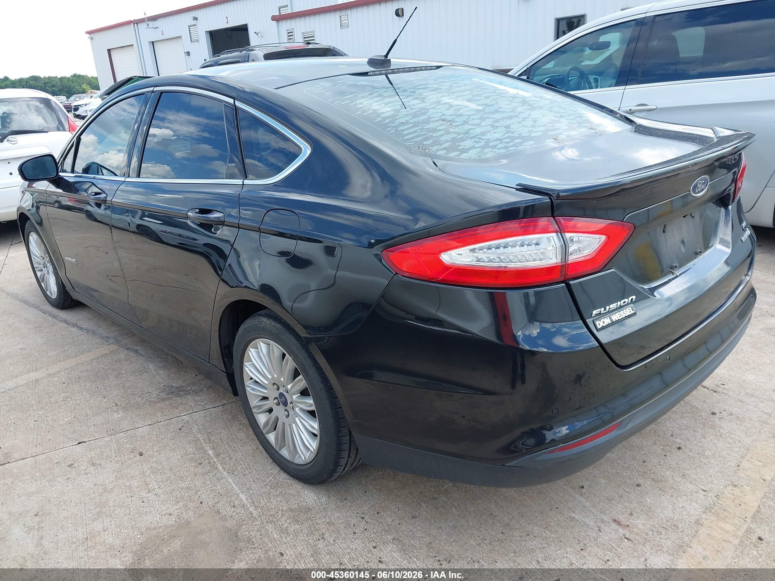 2013 Ford Fusion Hybrid Se Black vin: 3FA6P0LU9DR177663
