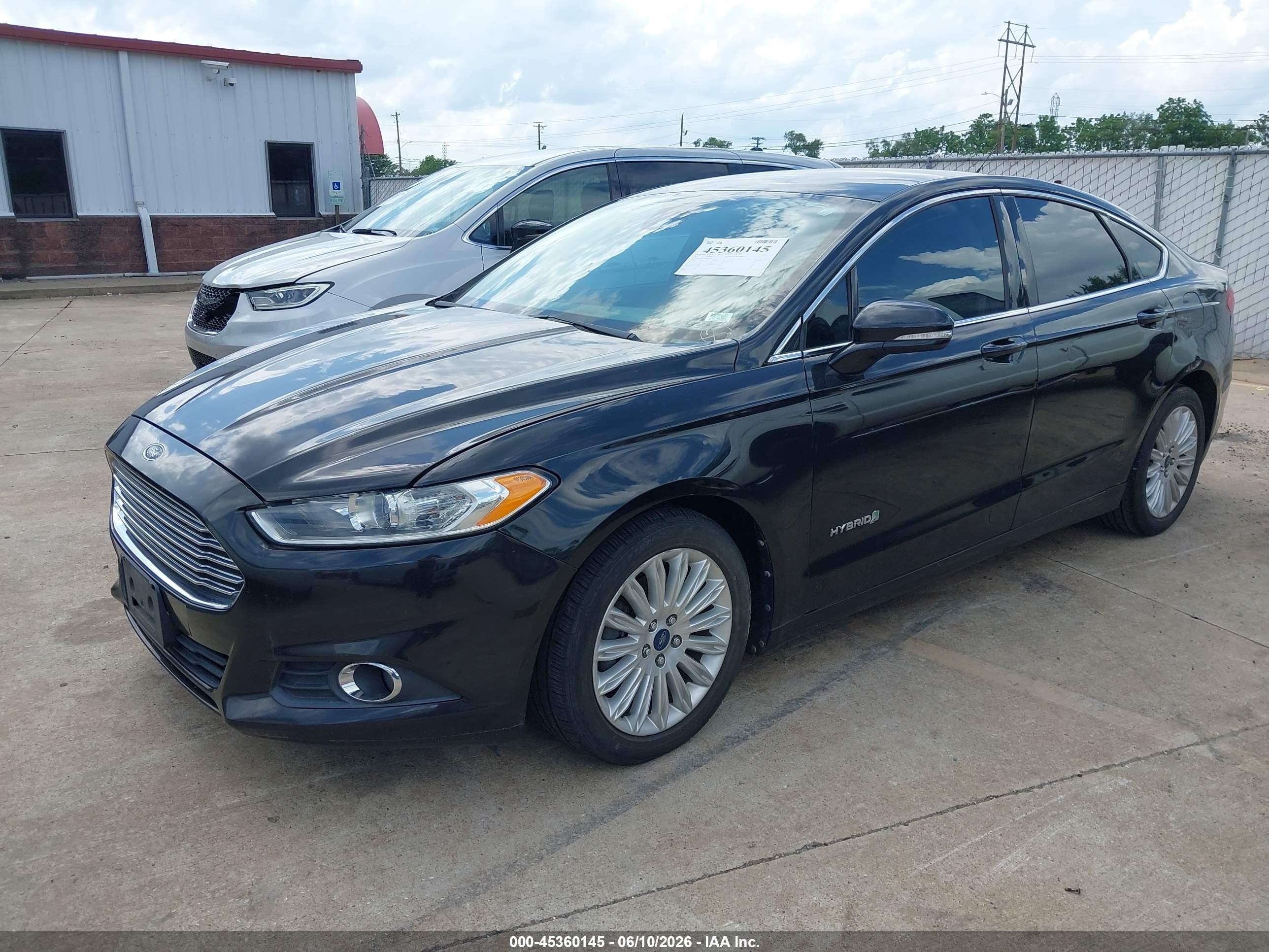 2013 Ford Fusion Hybrid Se Black vin: 3FA6P0LU9DR177663