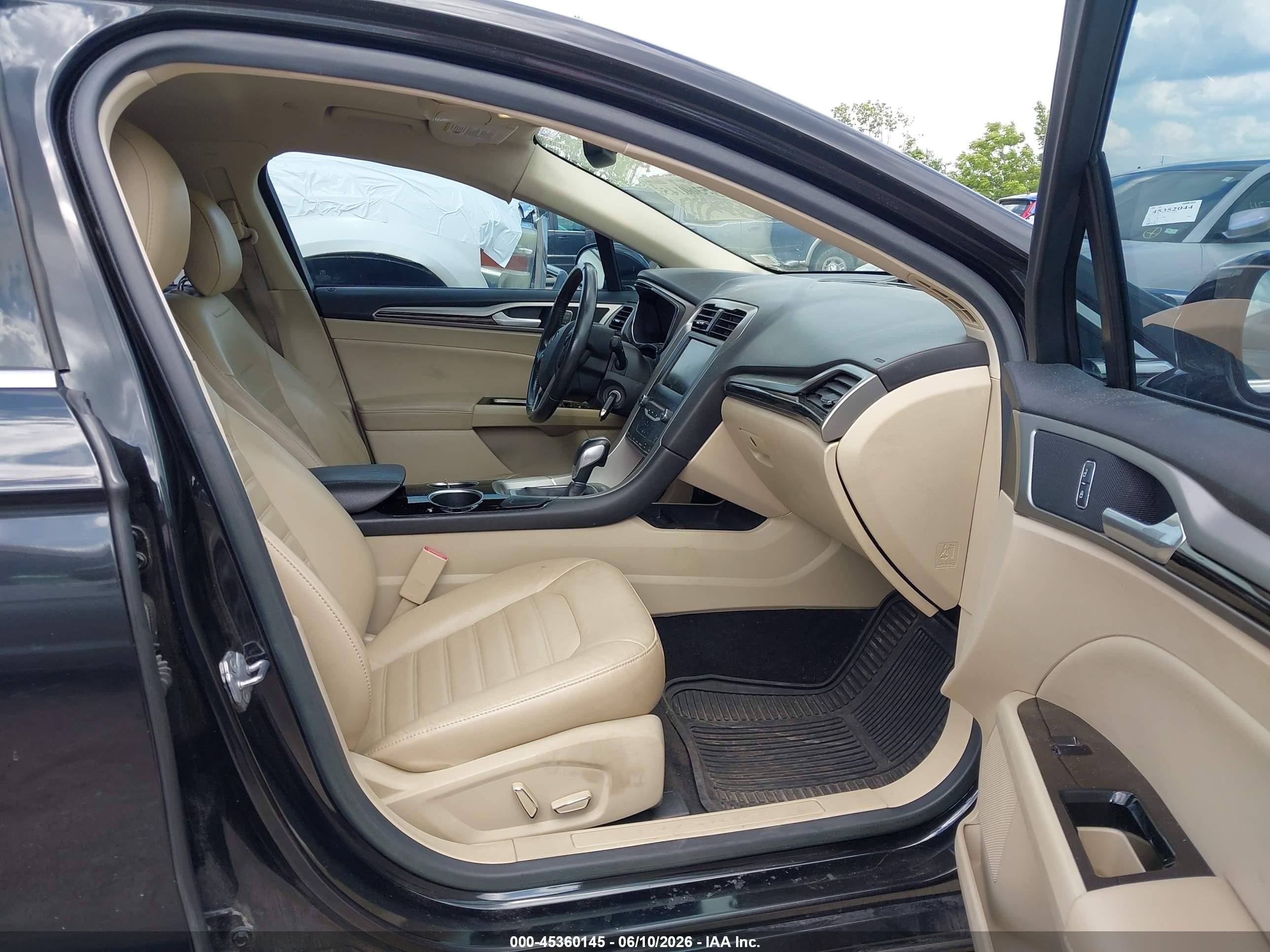2013 Ford Fusion Hybrid Se Black vin: 3FA6P0LU9DR177663