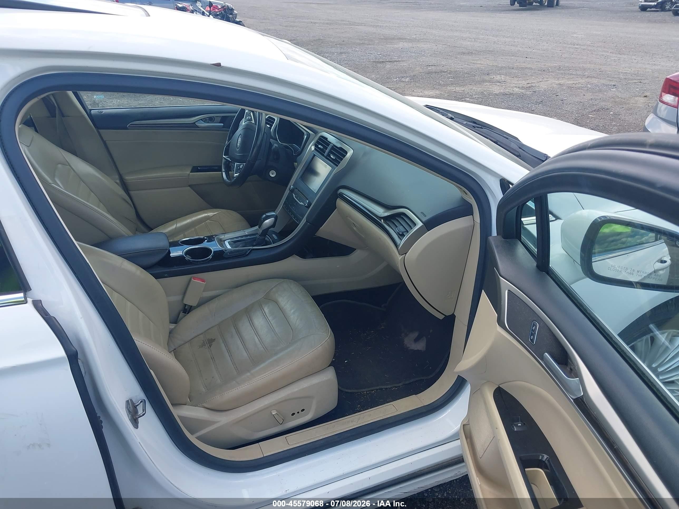 2013 Ford Fusion Hybrid Se Белый vin: 3FA6P0LU9DR204568