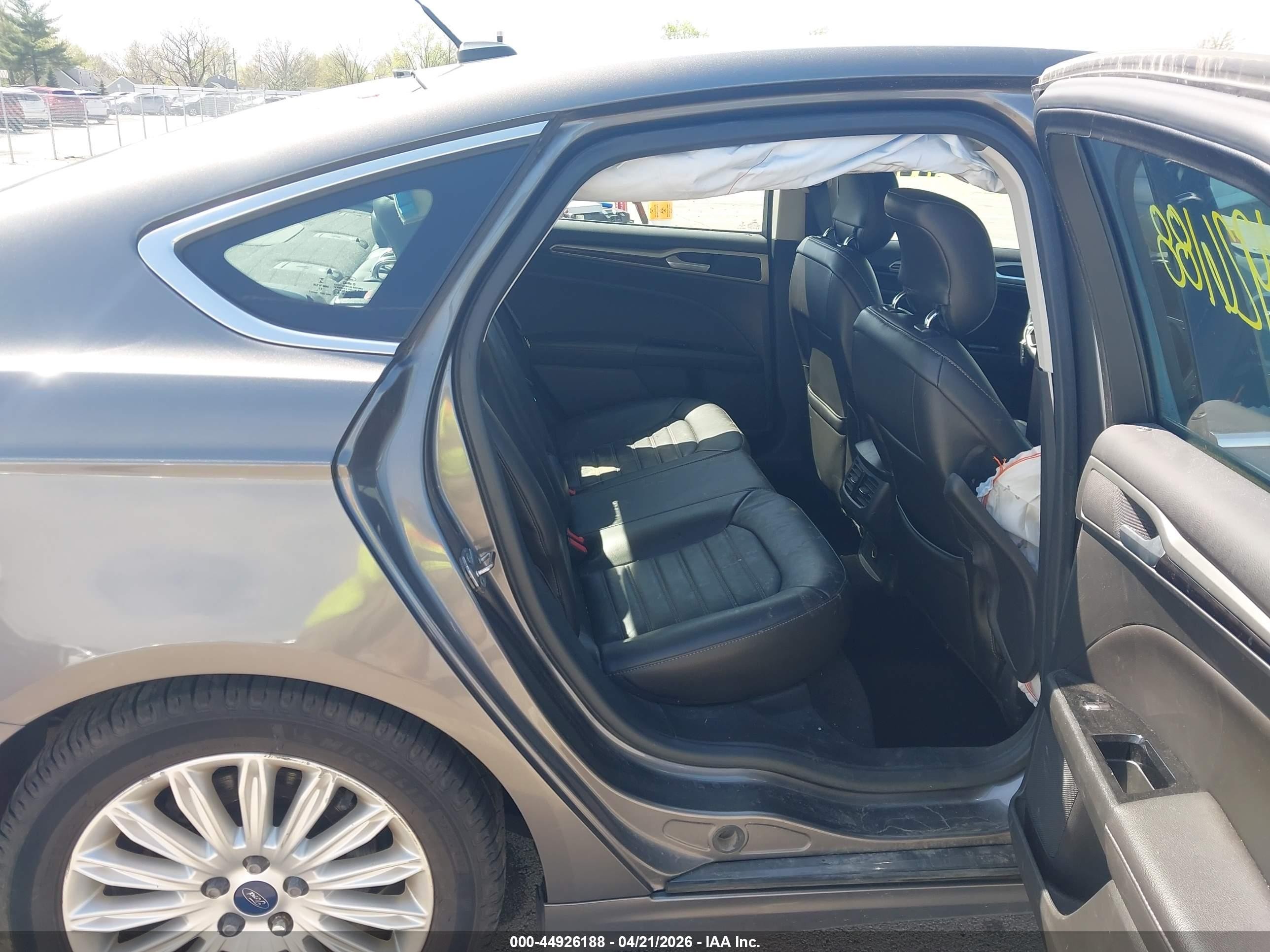 2013 Ford Fusion Hybrid Se Gray vin: 3FA6P0LU9DR218678