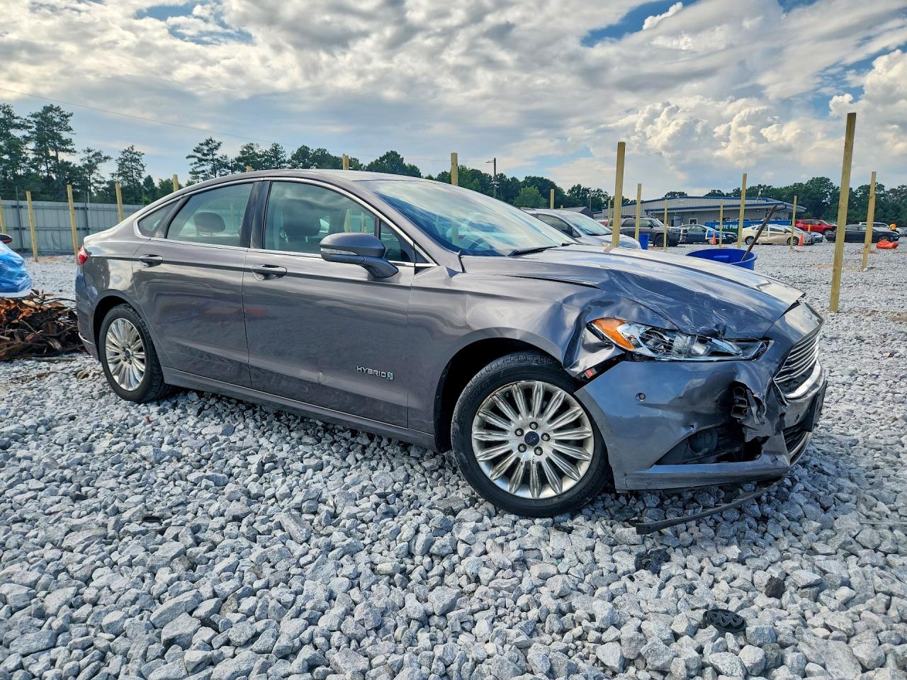 2013 Ford Fusion Se Hybrid Серый vin: 3FA6P0LU9DR227817