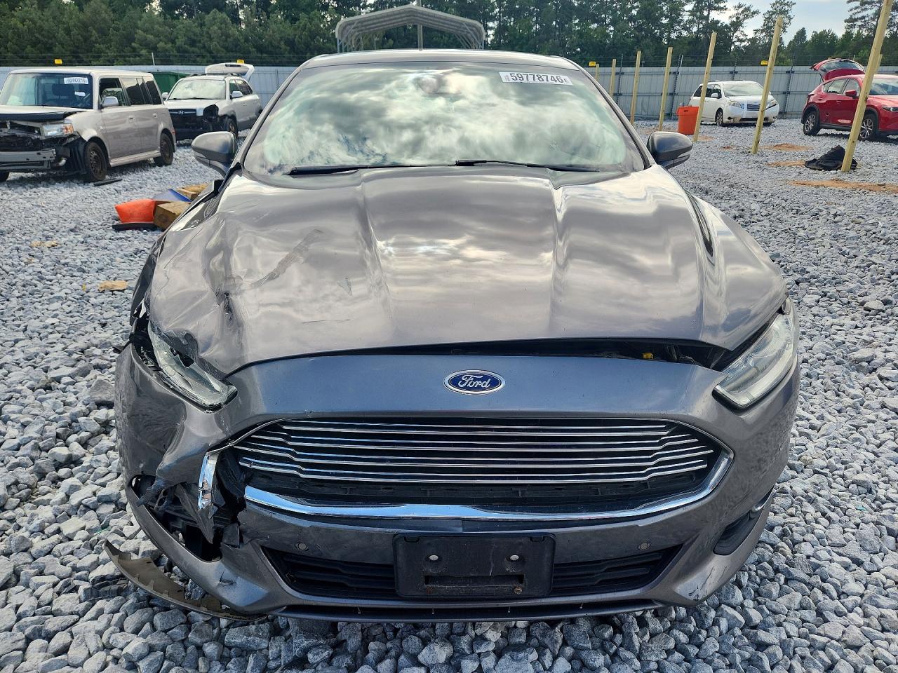 2013 Ford Fusion Se Hybrid Серый vin: 3FA6P0LU9DR227817