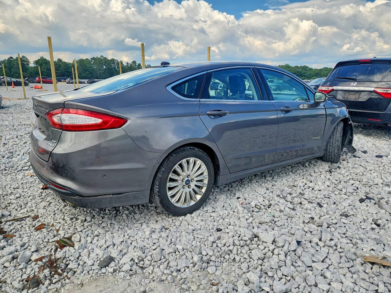 2013 Ford Fusion Se Hybrid Серый vin: 3FA6P0LU9DR227817
