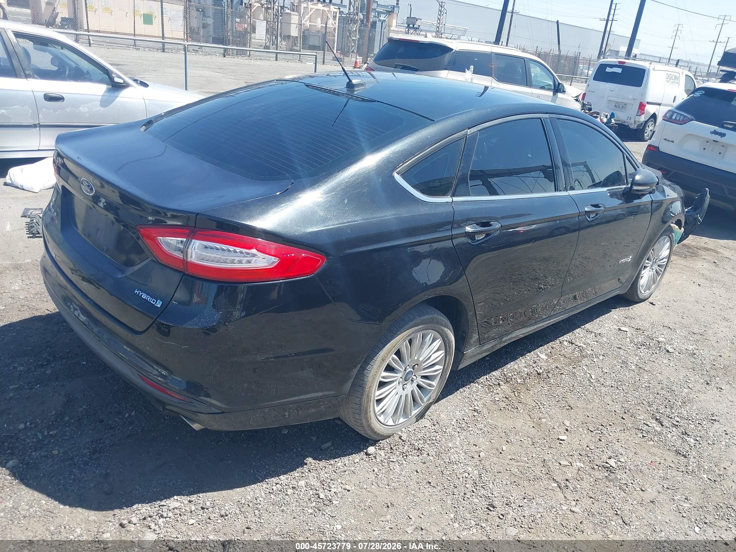 2013 Ford Fusion Hybrid Se Black vin: 3FA6P0LU9DR236940